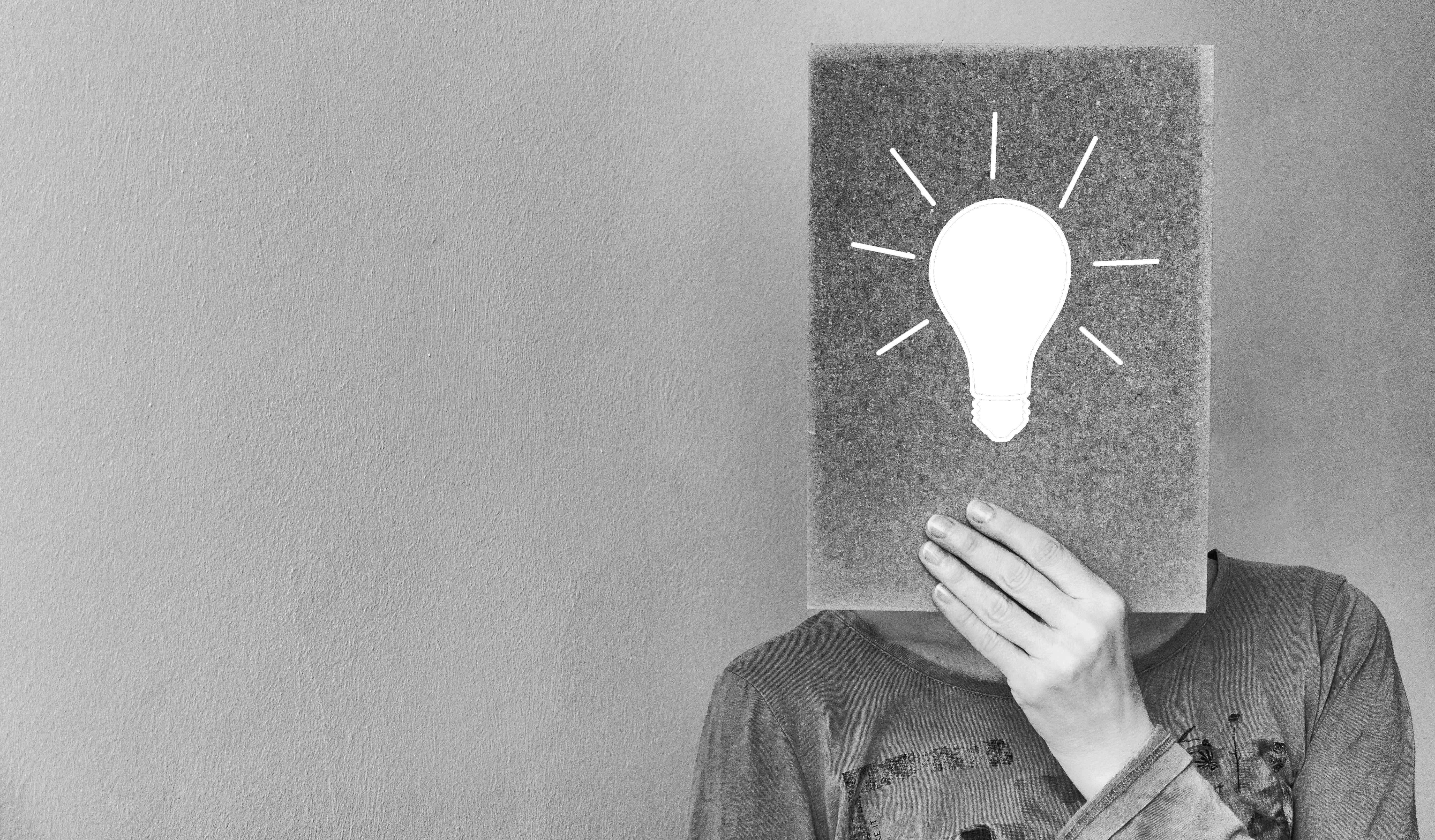 solution, adult, come a light, idea, obscured face, enlightenment, person, hand, cardboard, communication, wall - building feature, human body part, real people, HD Wallpaper