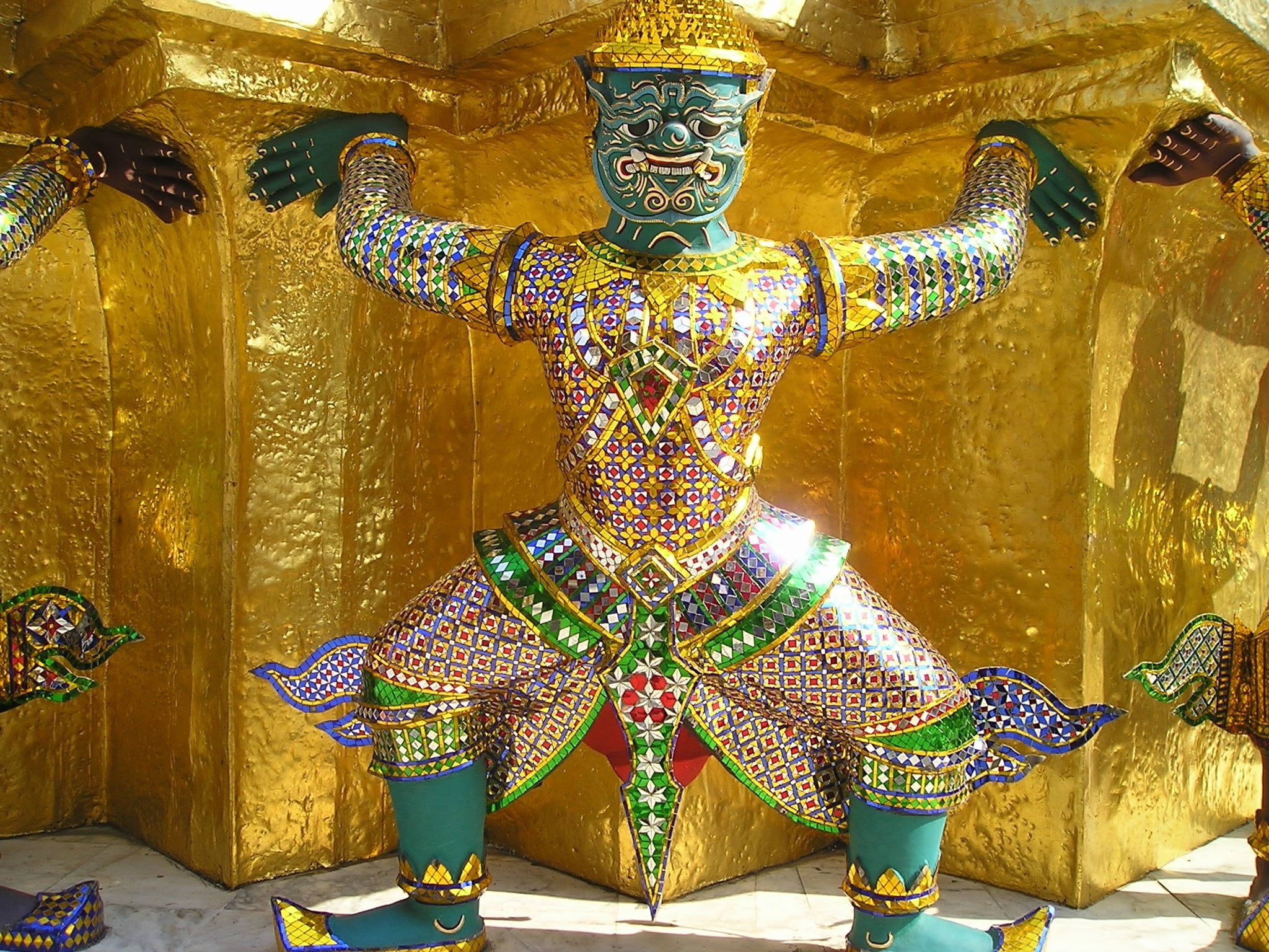 dancing, palace, one person, asia, craft, pattern, human representation, gold, built structure, full length, god, representation, 1080P, belief, sculpture, HD Wallpaper