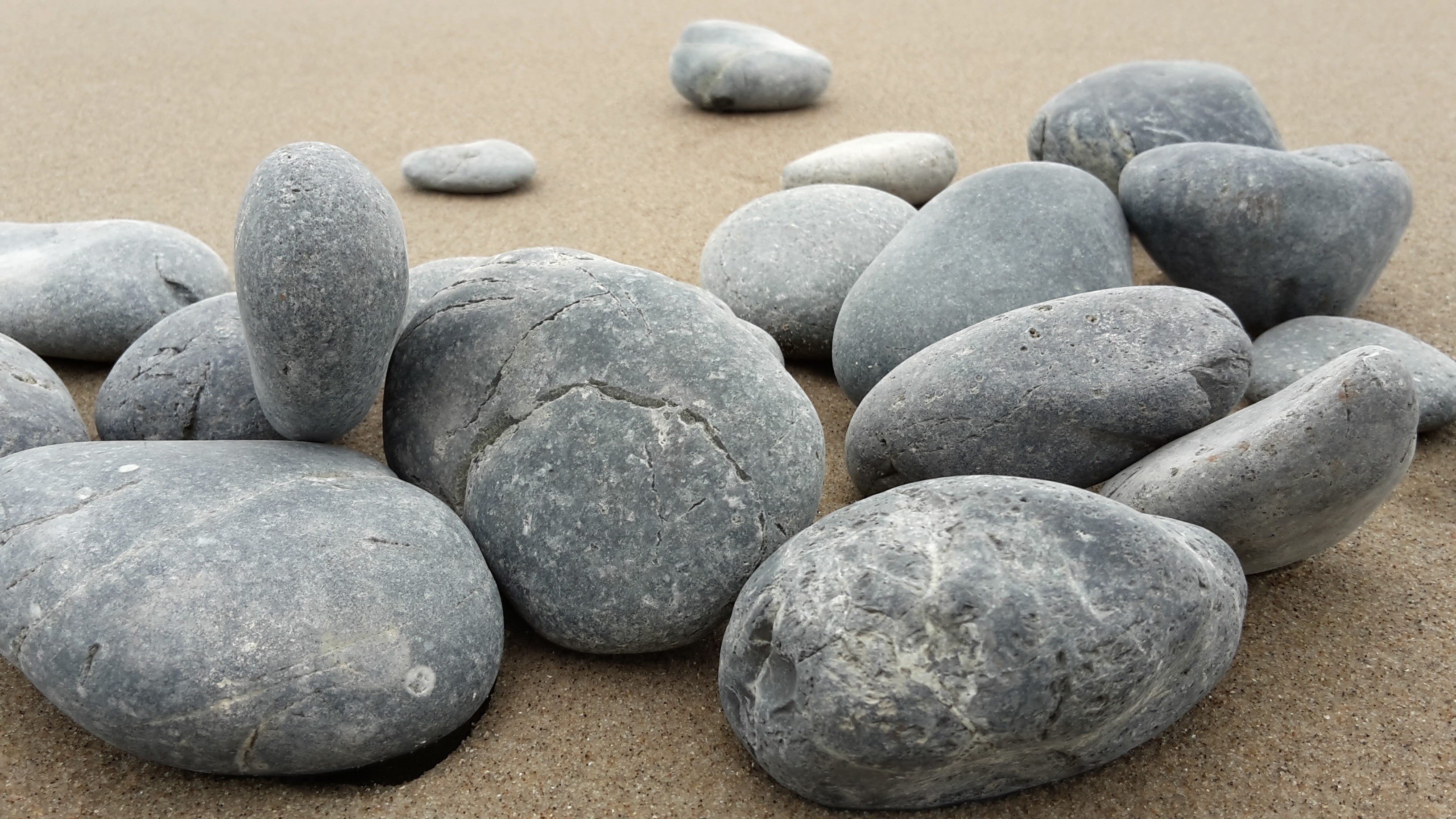day, rock, stone, stack, wellbeing, basalt stones, solid, gray, zen-like, food, harmony, photography, stone - Object, beach, nature, close, food and drink, HD Wallpaper