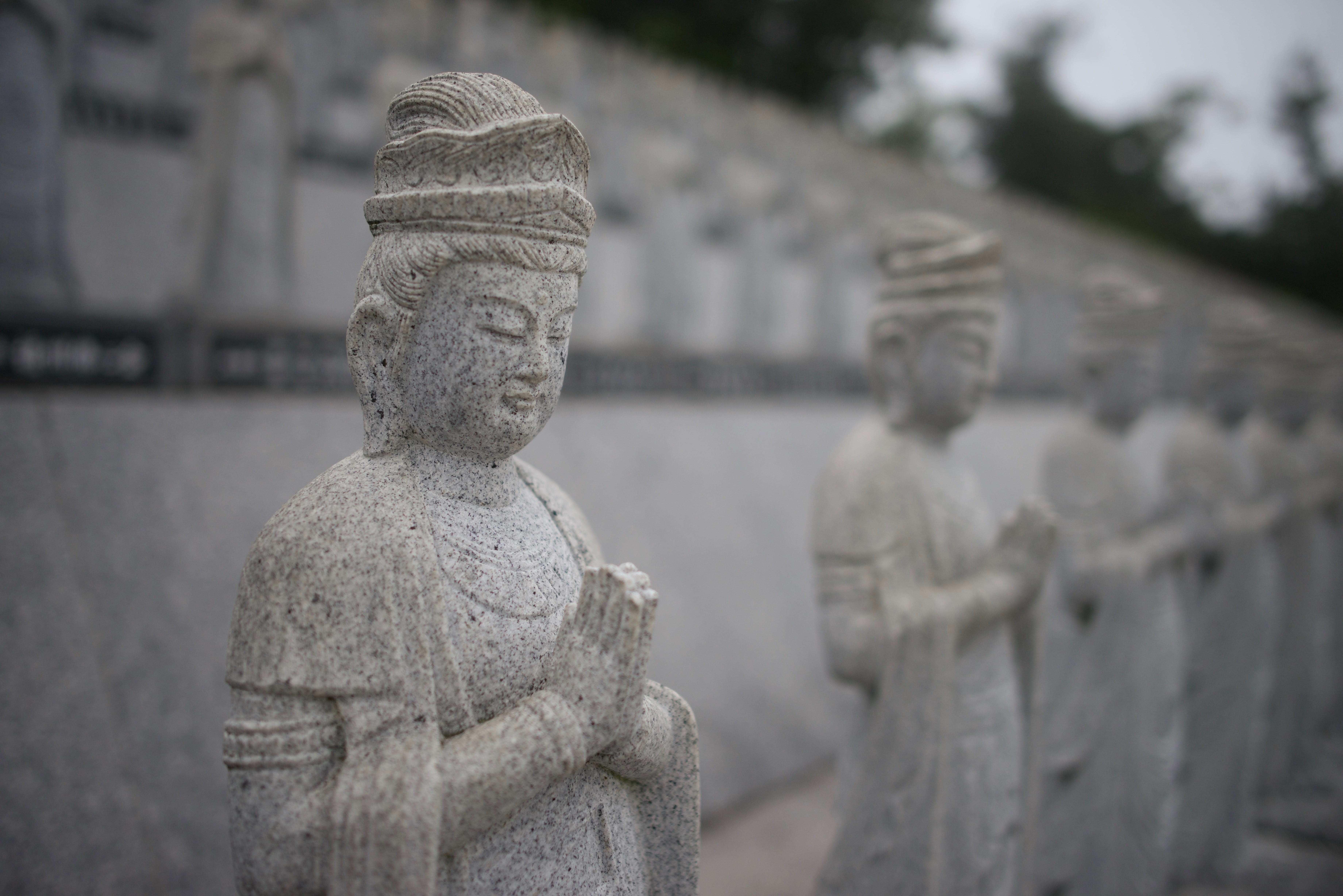 zen, religion, focus on foreground, craft, human representation, no people, sculpture, architecture, spirituality, male likeness, guanyin, solid, close-up, HD Wallpaper