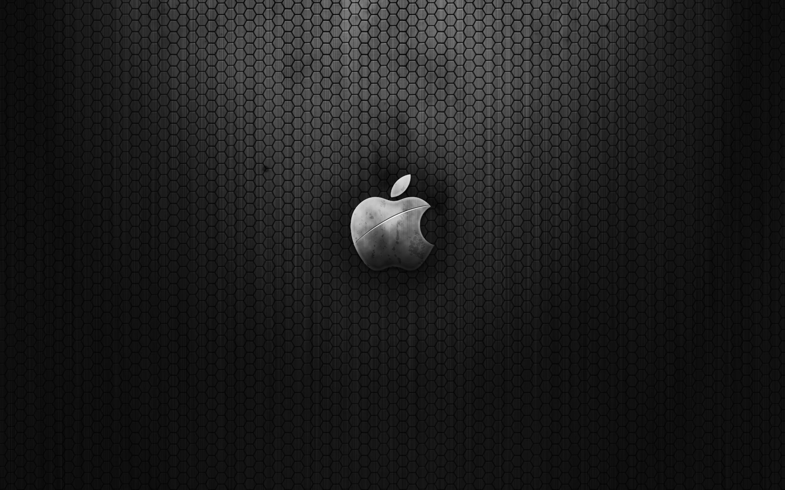 dark, apple, metal, 2K, HD Wallpaper