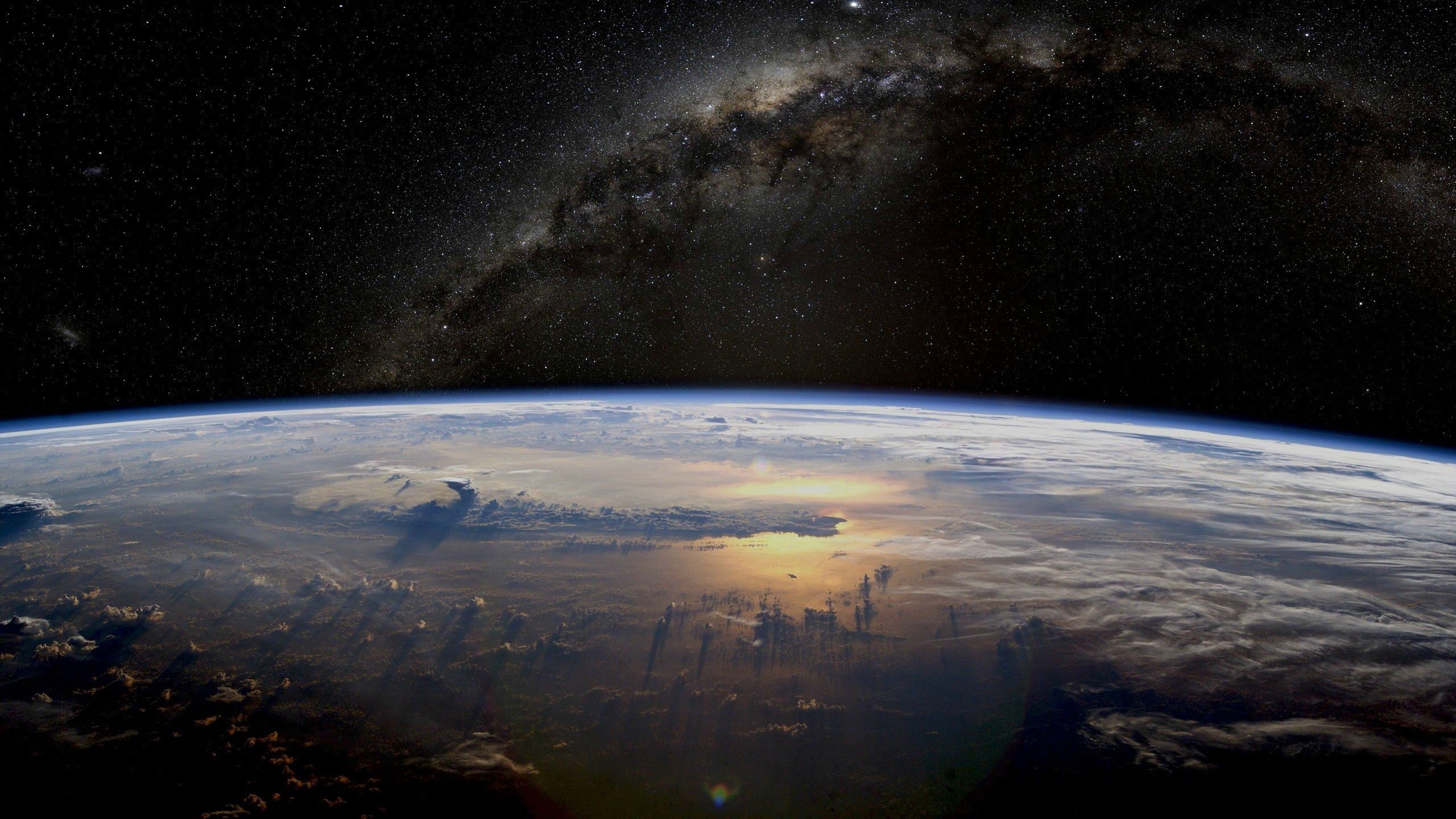 space, Earth, 2K, Milky Way, HD Wallpaper
