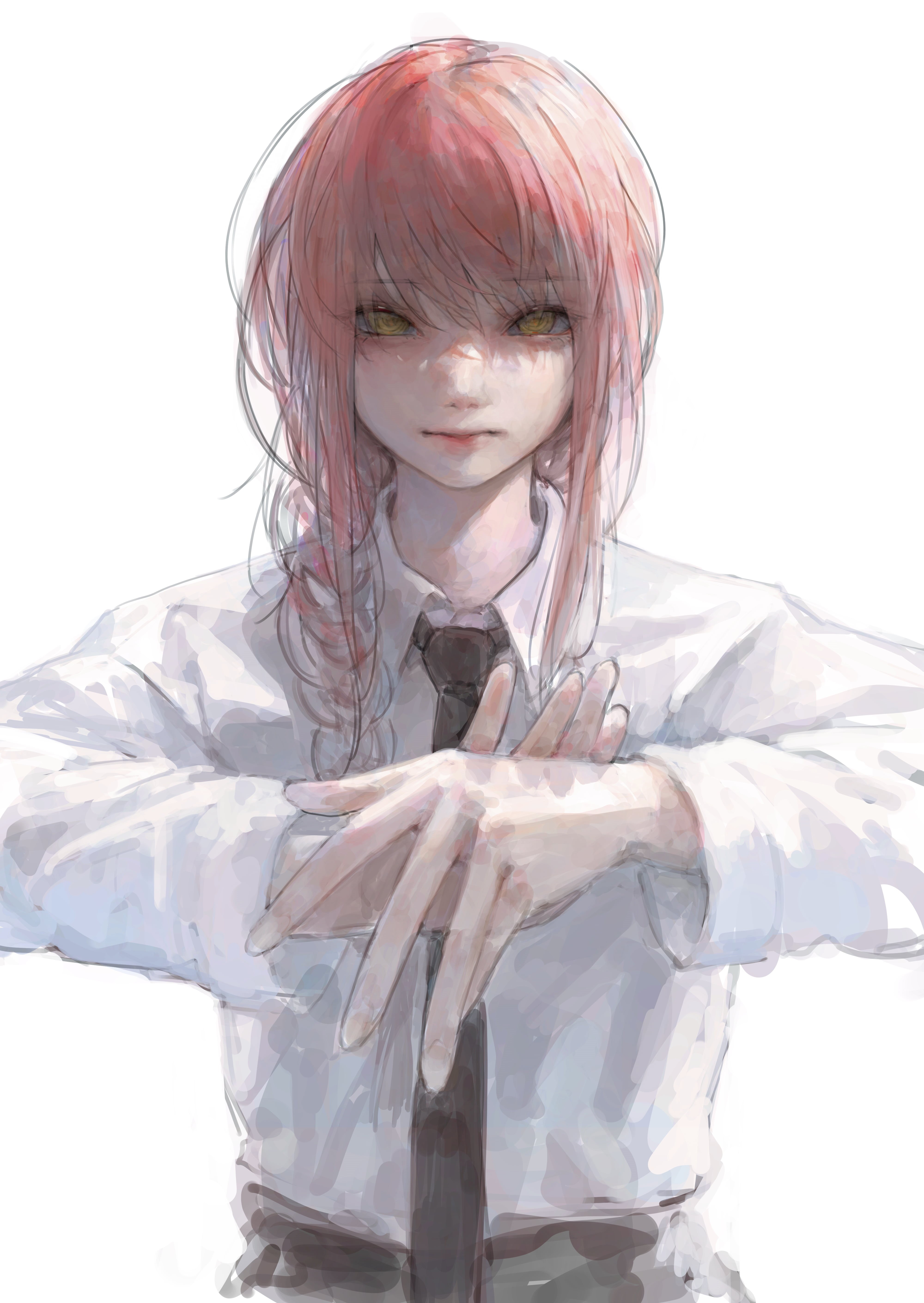 anime girls, 5K, egk513, Chainsaw Man, Makima (Chainsaw Man), portrait display, Phone HD Wallpaper