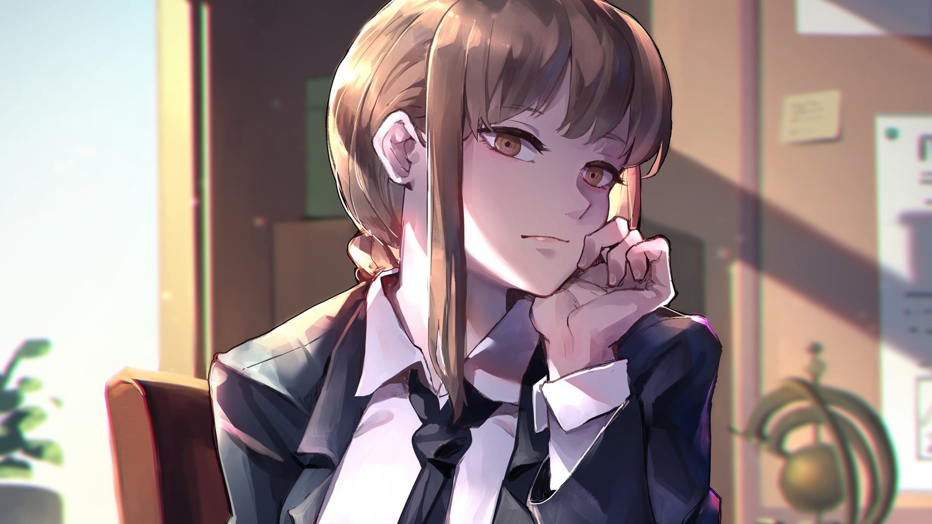 1080P, drawing, manga, Chainsaw Man, HD Wallpaper