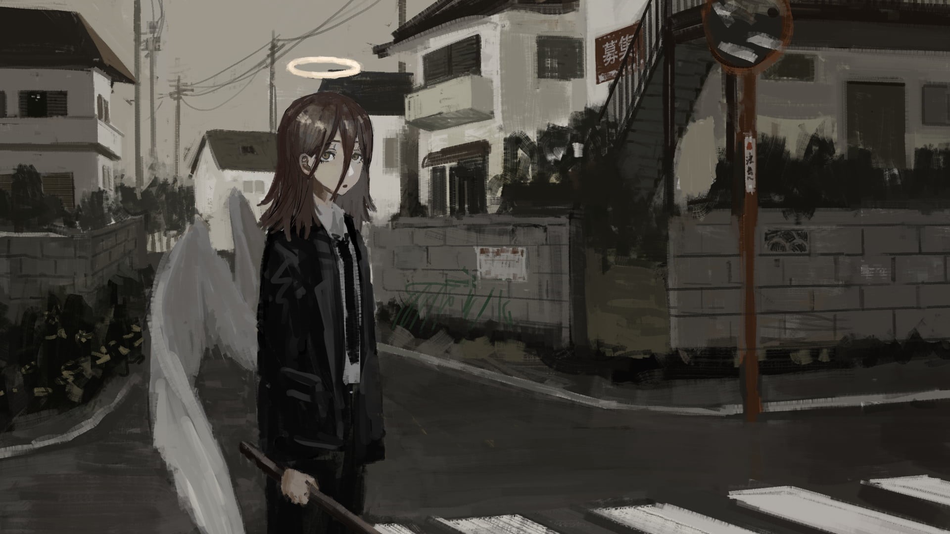 1080P, Chainsaw Man, manga, drawing, HD Wallpaper