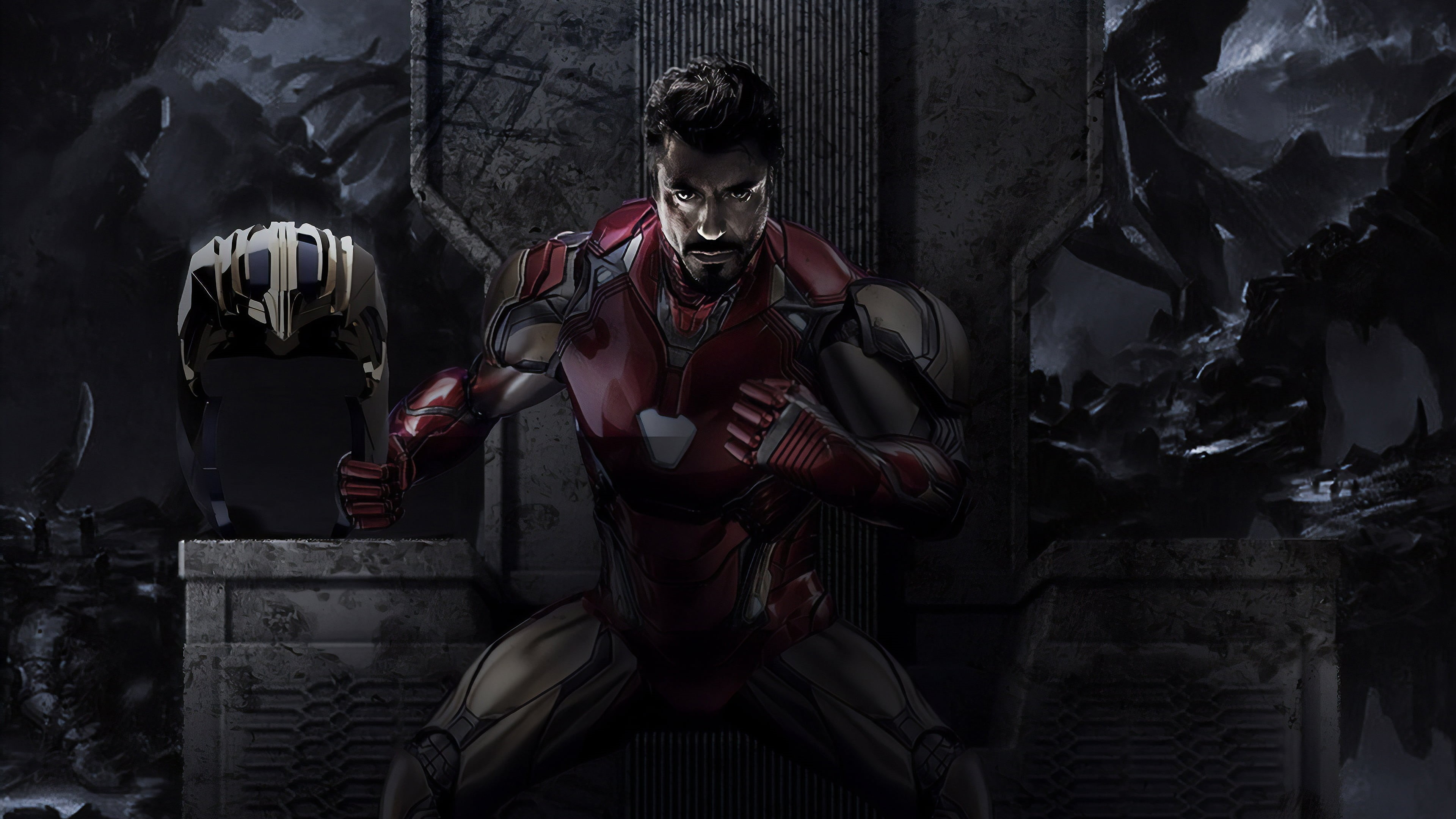 Marvel Comics, Avengers EndGame, 4K, Iron Man, The Avengers, HD Wallpaper