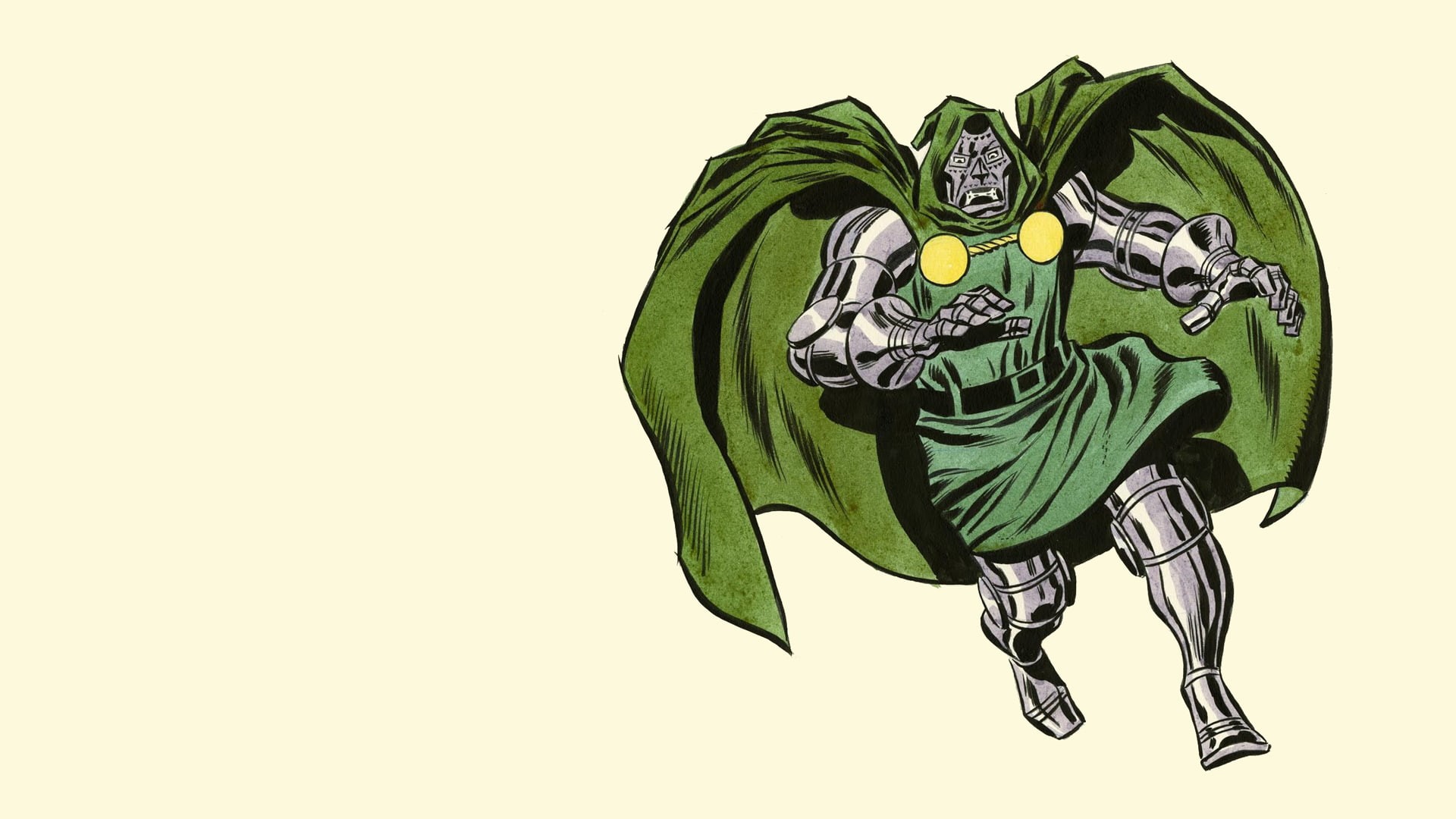 dr, white, doctor, cartoon/comic, doom, 1080P, hd, illustration, HD Wallpaper