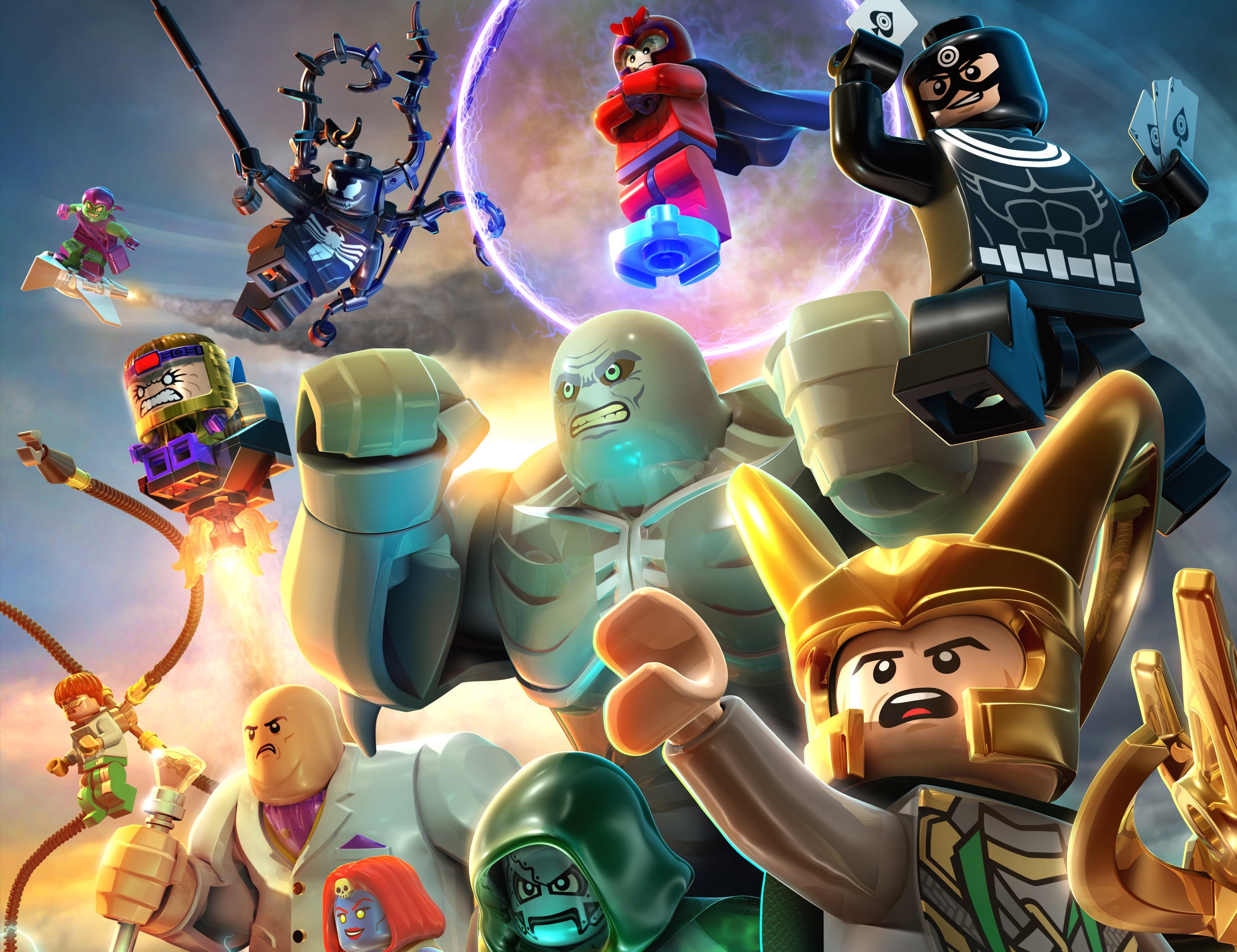 Dr. Doom, female likeness, sky, creativity, Otto Octavius, fantasy, Doctor Octopus, choice, toys, Venom, Mystic, futuristic, The green Goblin, backgrounds, HD Wallpaper