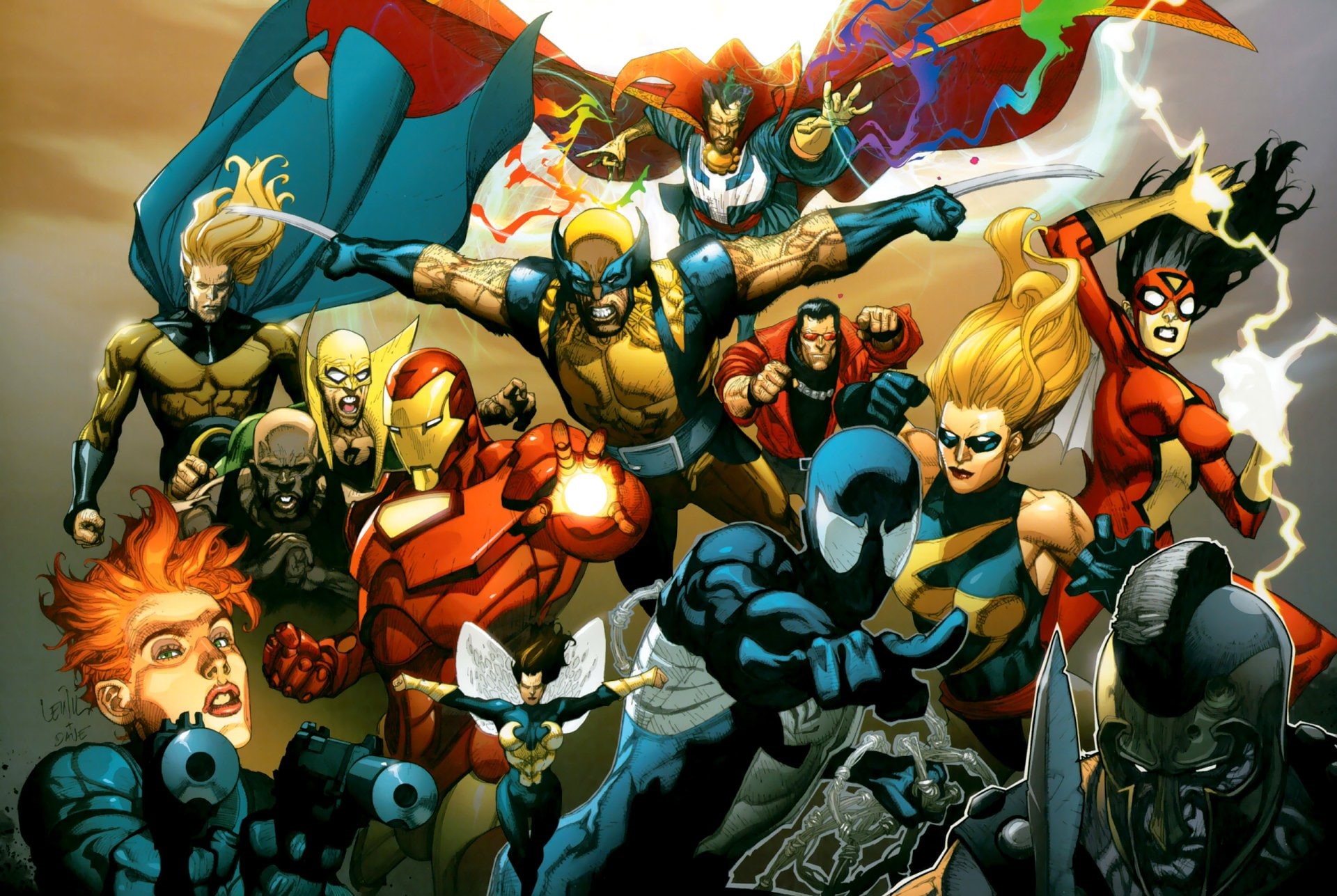 male likeness, day, Wasp (Marvel Comics), festival, Spider-Man, human representation, Spider-Woman, decoration, multi colored, Black Widow, Avengers, figurine, HD Wallpaper