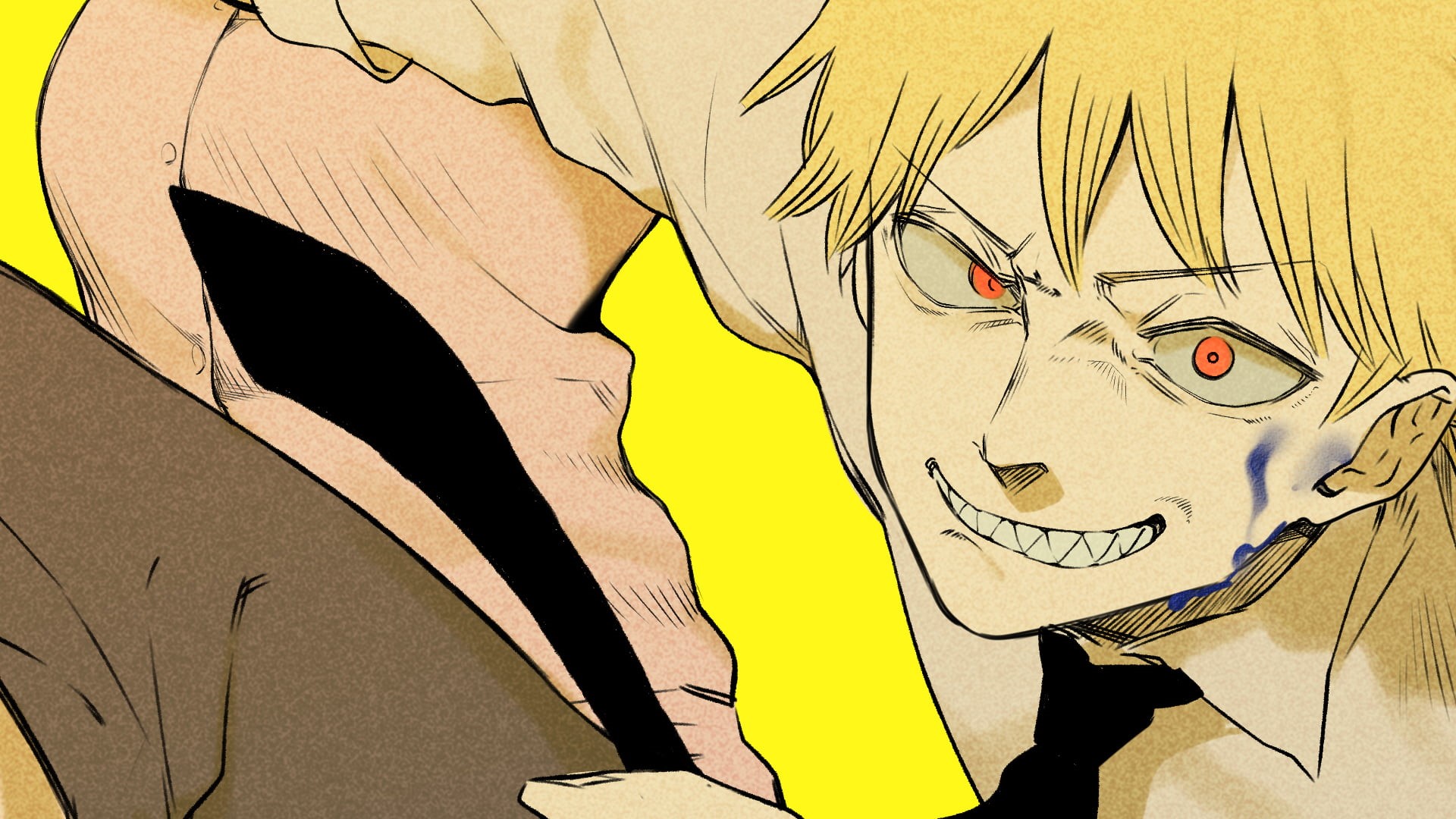 manga, 1080P, drawing, Chainsaw Man, HD Wallpaper