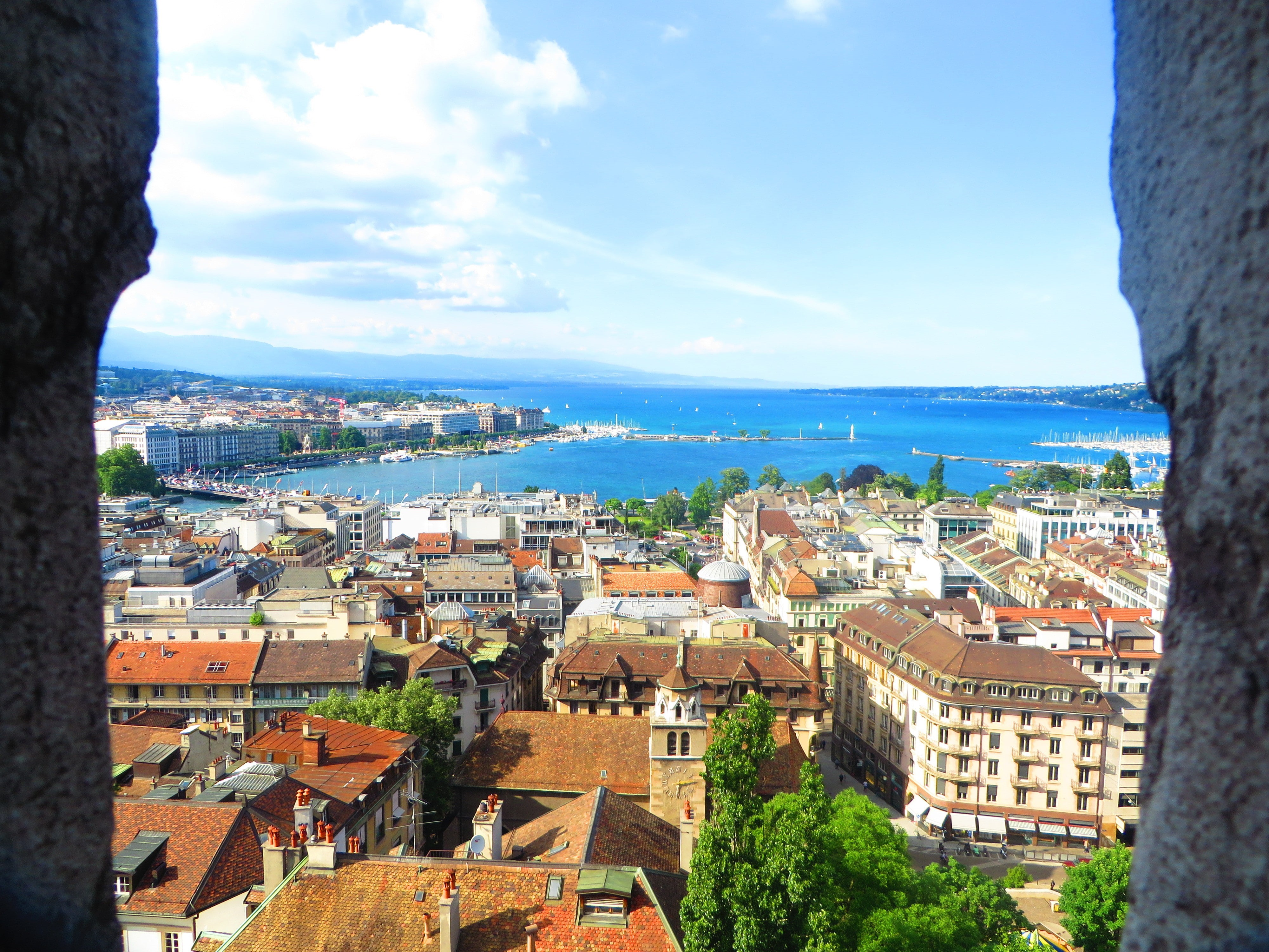 Switzerland, 4K, lake, cityscape, city, Geneva, HD Wallpaper