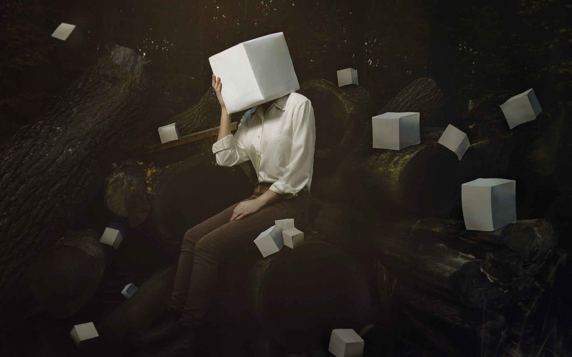 seat, working, occupation, floating, business, electric lamp, casual clothing, box, chair, 1080P, adult, people, men, box - container, pocket wizards, HD Wallpaper