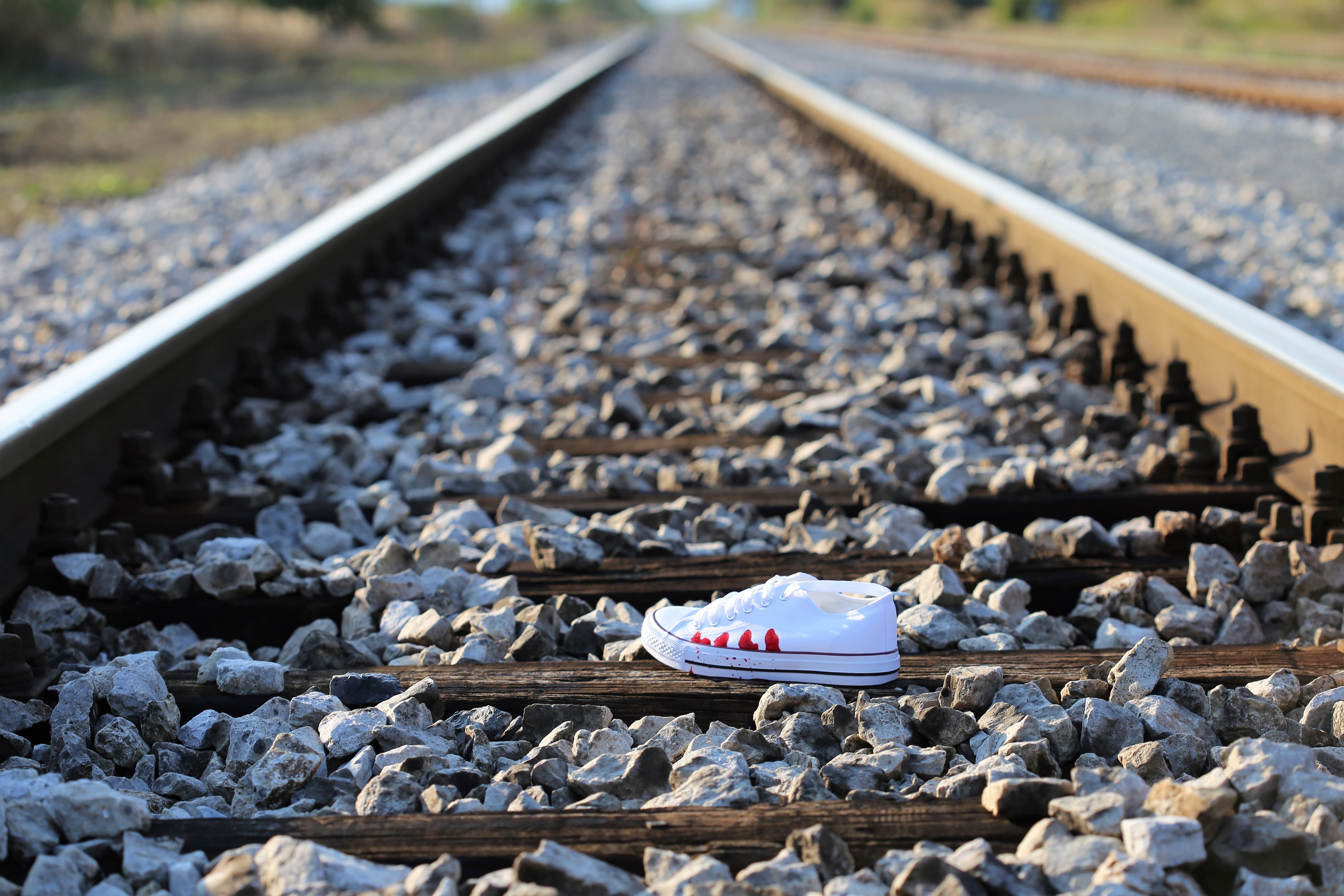 rock, focus on foreground, railroad track, stone - object, academic stress, ruthless education system, track, school stress, family quarrel, school pressure, HD Wallpaper