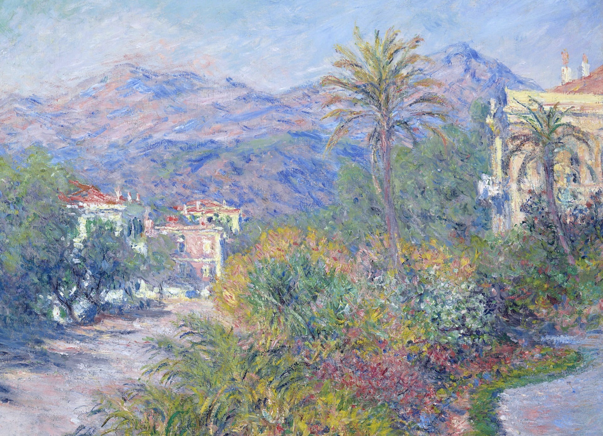 1080P, picture, Claude Monet, peispi, Strada Romana in Bordighera, HD Wallpaper