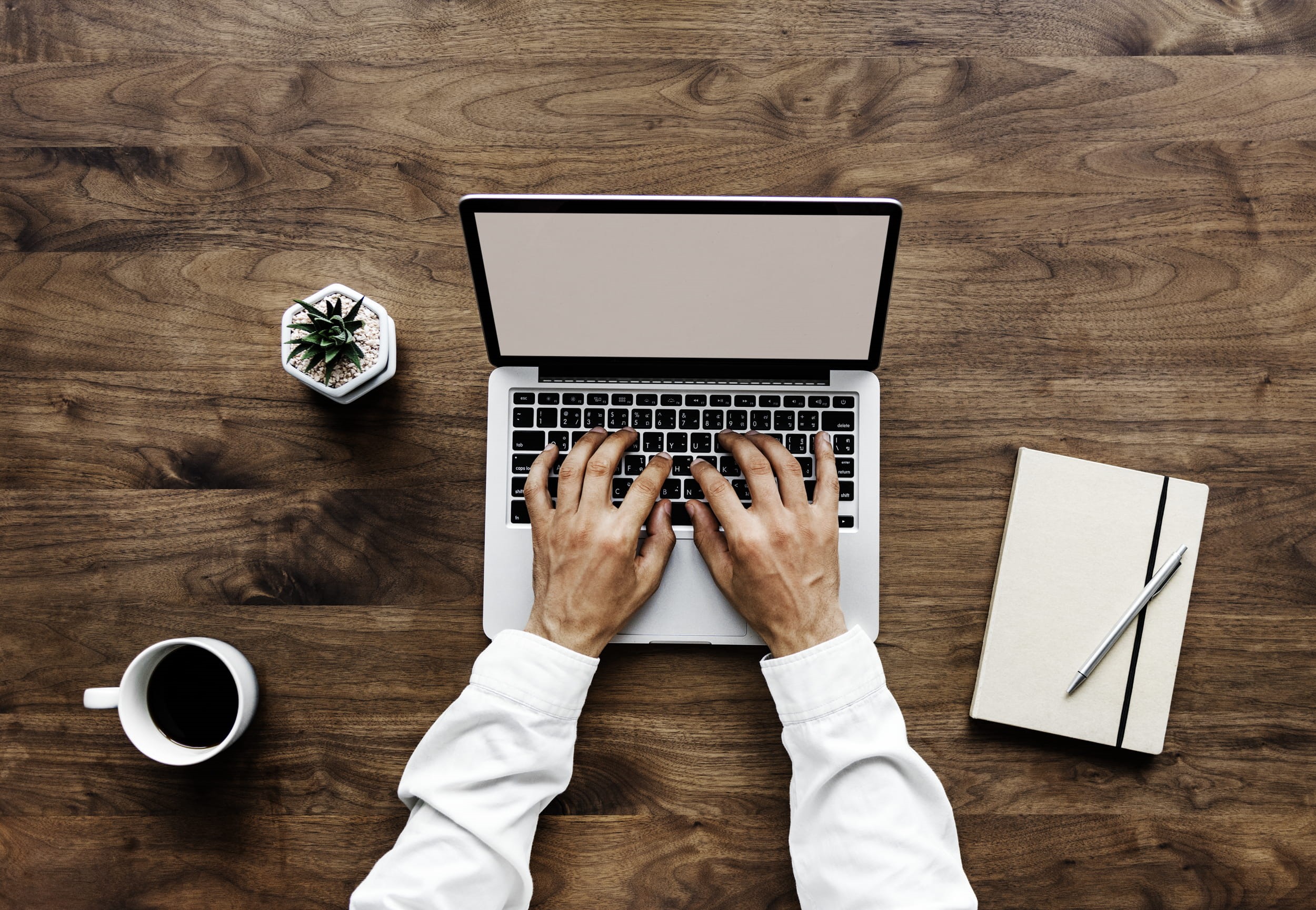 communication, working, person, coffee cup, notebook, drink, human hand, wood - material, plant, hand, cactus, work space, wireless, workspace, background, HD Wallpaper