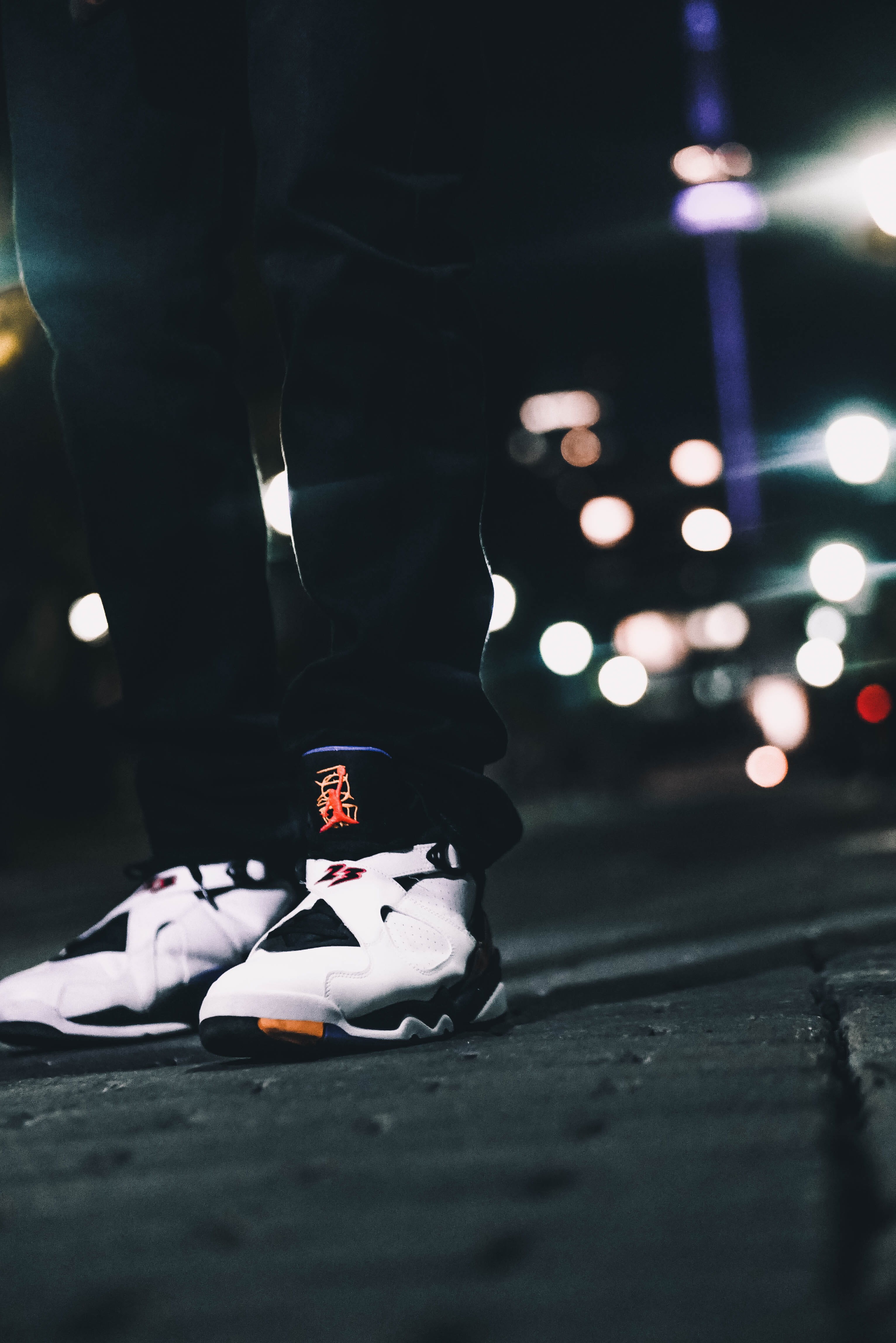 photography, black, healthy Lifestyle, unrecognizable Person, human hand, concrete, people, one Person, human limb, Air Jordan, shoes, action, exercising, Phone HD Wallpaper
