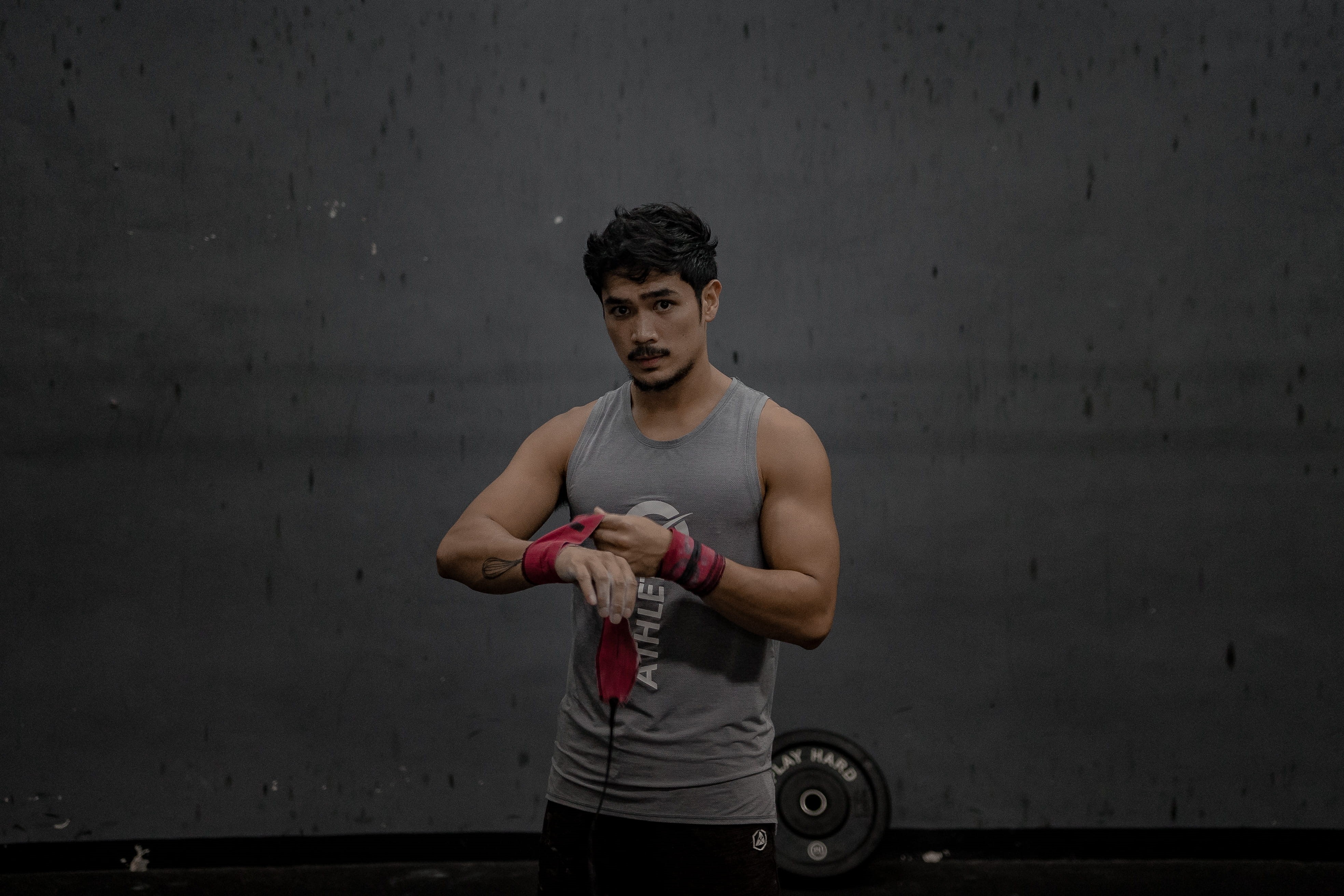 standing, human, wall - building feature, young adult, gym, sport, sports training, sports, exercising, person, man, athlete, health, exercise, wearing, HD Wallpaper