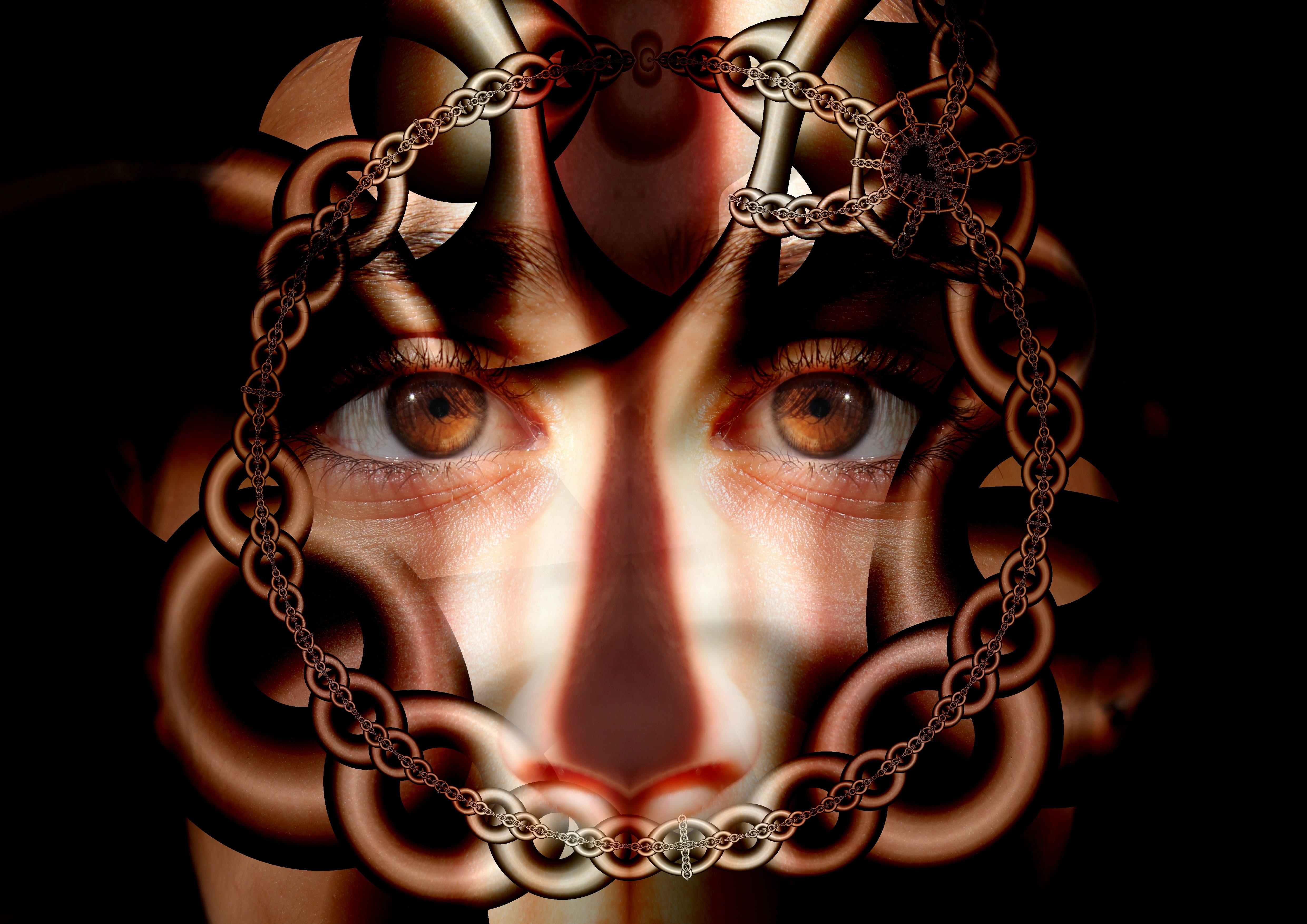 caught, patient, looking at camera, man, paranoia, aggression, chains, affective disorder, mania, schizophrenia, personality disorder, diagnosis, hallucination, HD Wallpaper