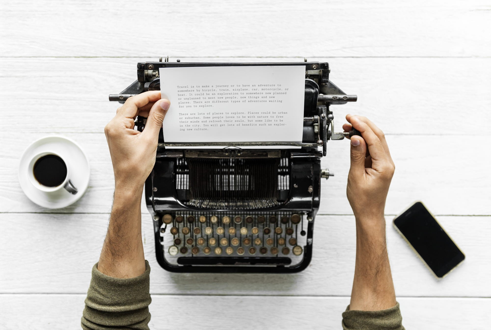 creative, author, communication, flatlay, technology, drink, paper, old fashion, publ, journalist, document, wireless technology, one person, editorial, HD Wallpaper