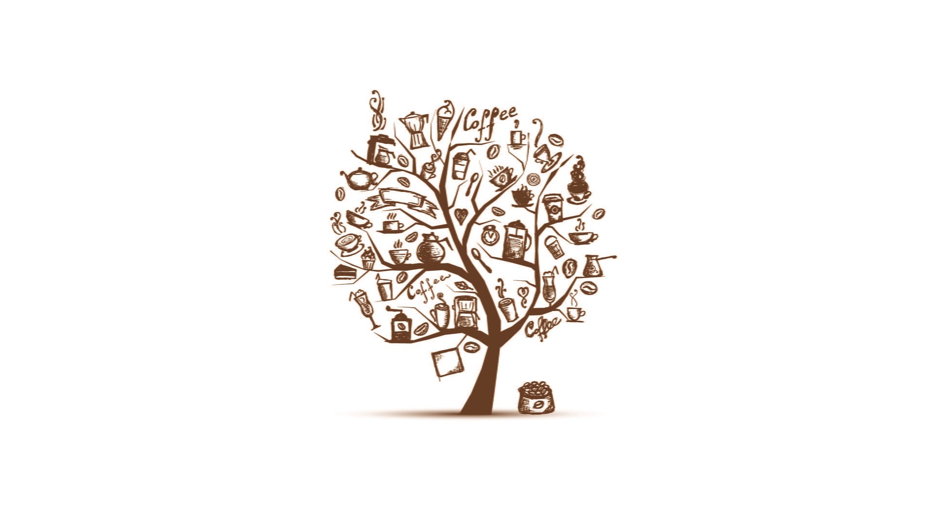 single object, no people, spoon, creativity, copy space, luxury, wealth, cup, drawing, minimalism, trees, gold colored, cut out, 1080P, ornate, close-up, HD Wallpaper