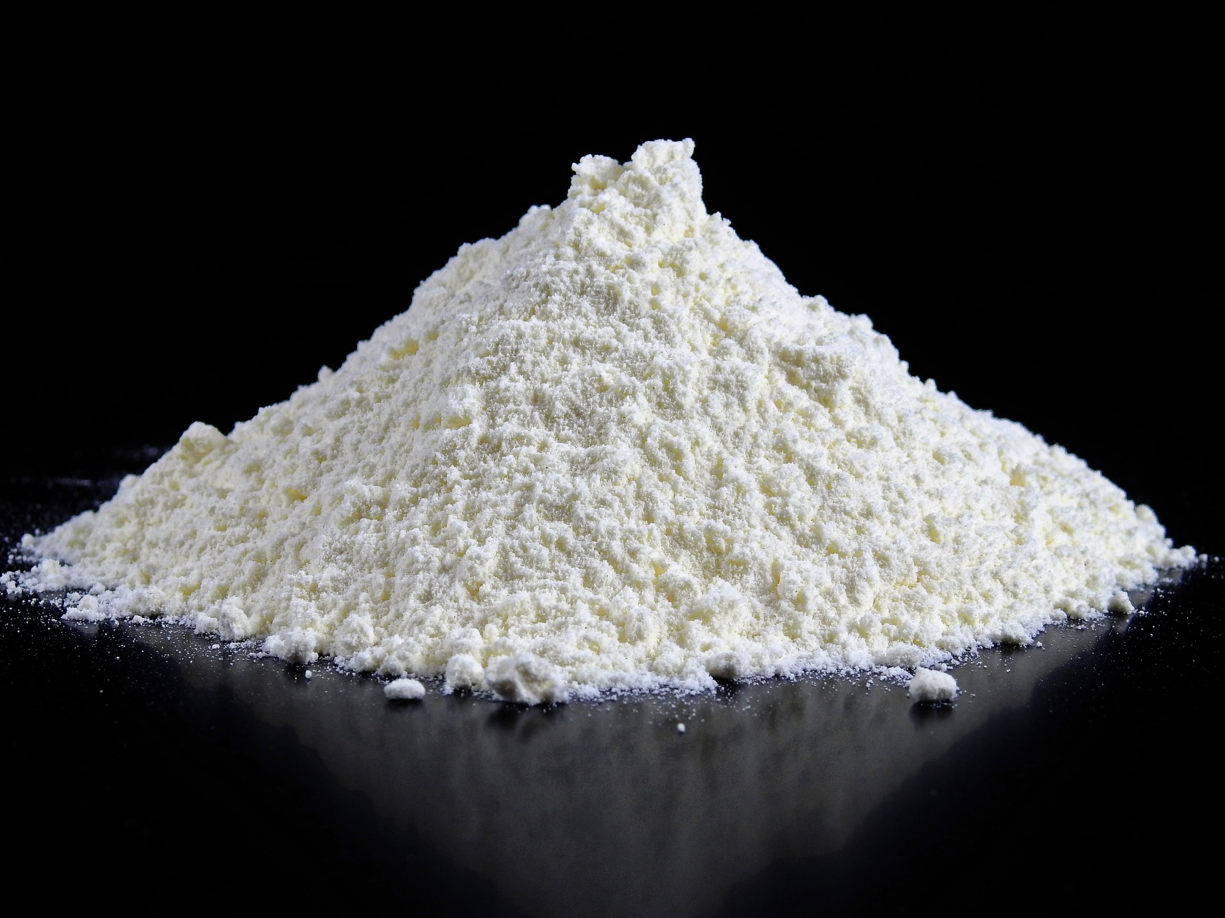 healthcare and medicine, heap, ingredient, close-up, white, no people, food and drink, seasoning, flour, crystal, bread, food, salt - seasoning, black background, HD Wallpaper