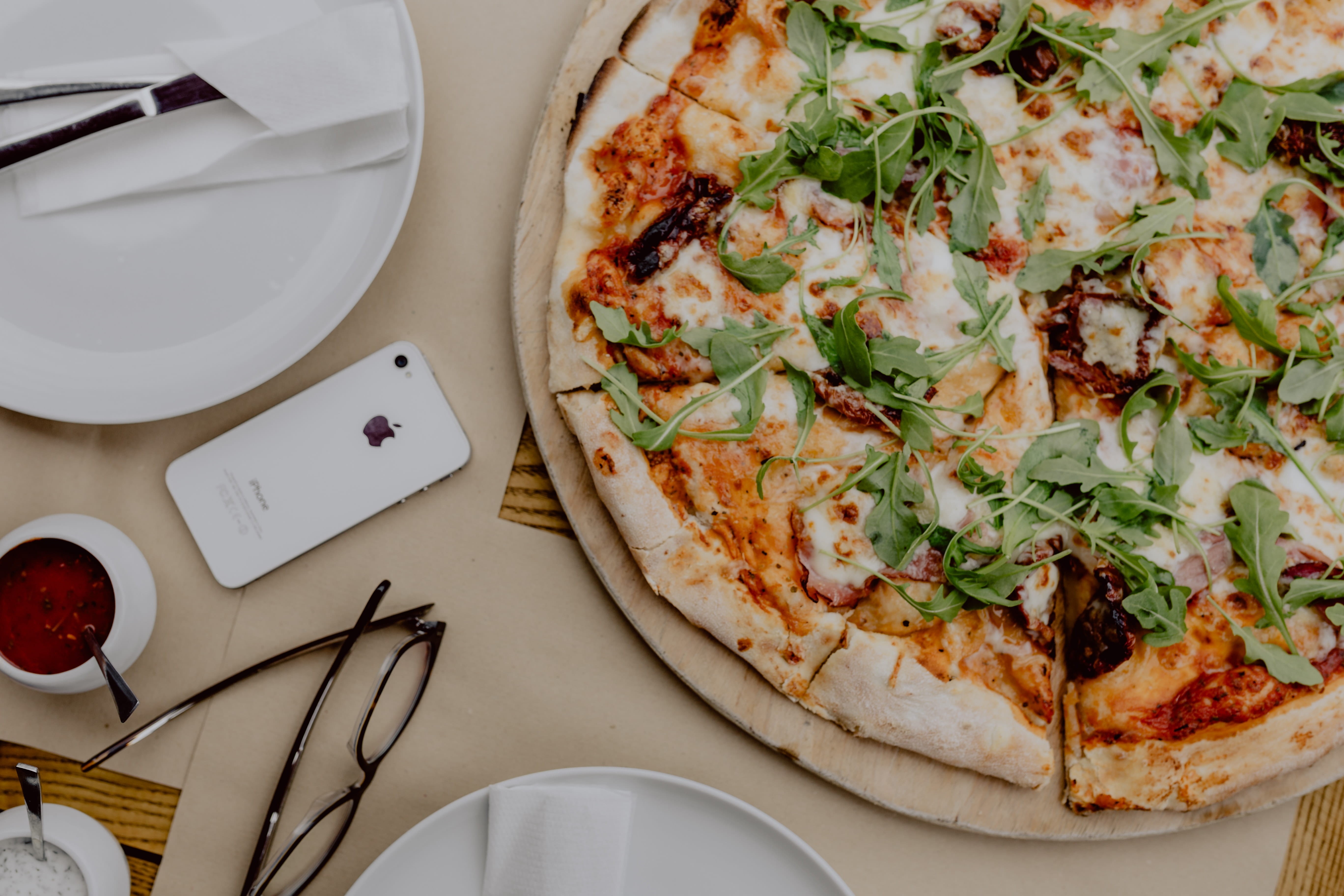 slice, temptation, indoors, directly above, dairy product, take out food, table, pizzeria, dinner, herb, no people, high angle view, ready-to-eat, italian food, HD Wallpaper