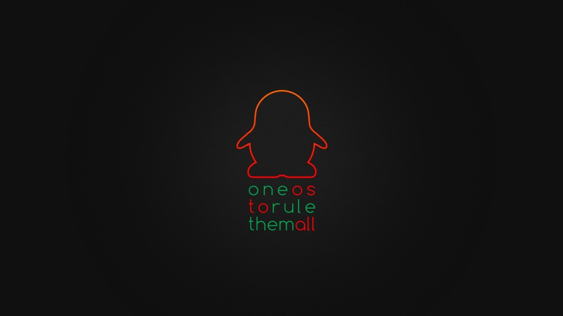 Tux, 1080P, Linux, The Lord of the Rings, HD Wallpaper