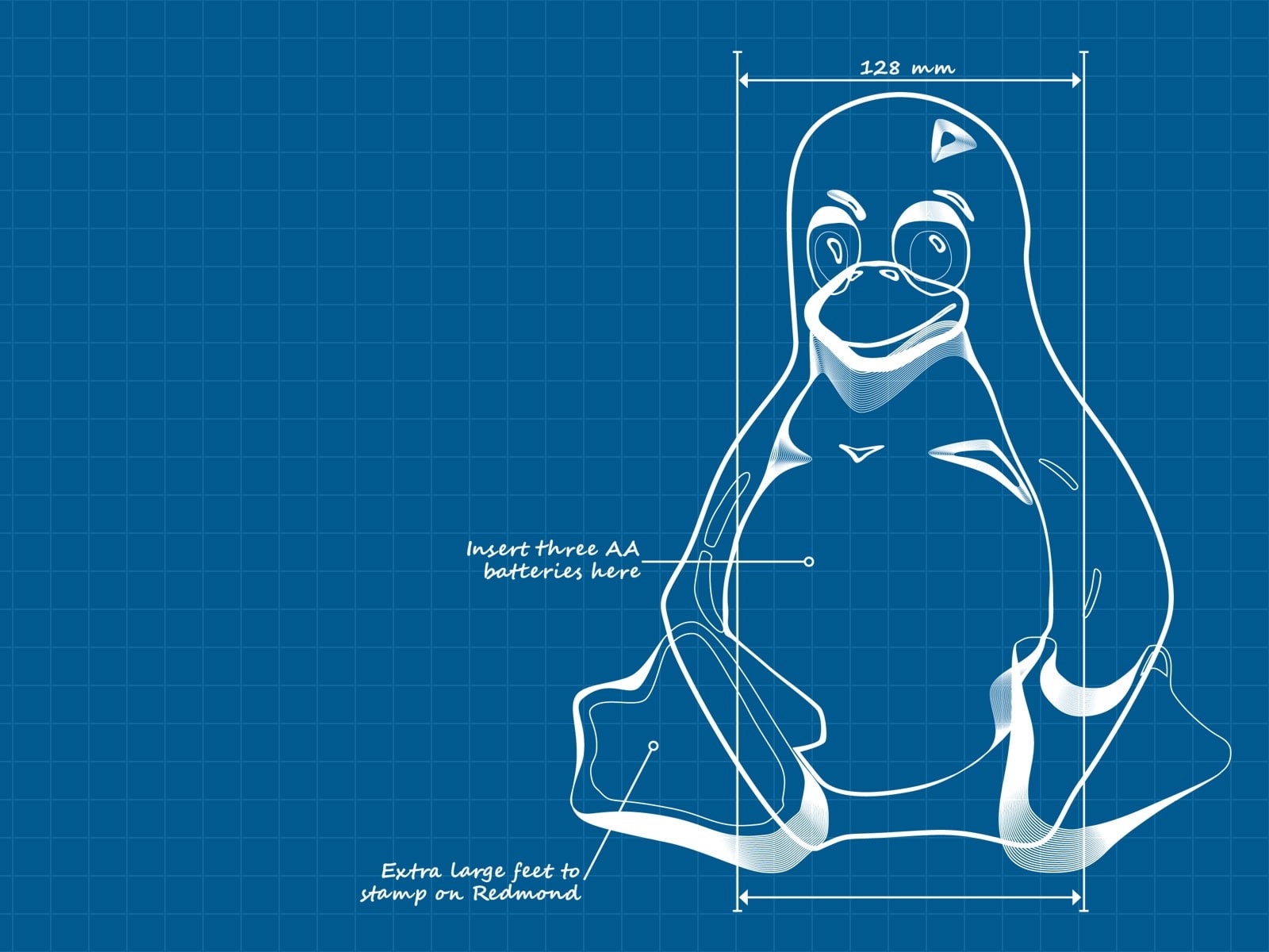 technology, Tux, art, 720P, linux, hd, HD Wallpaper