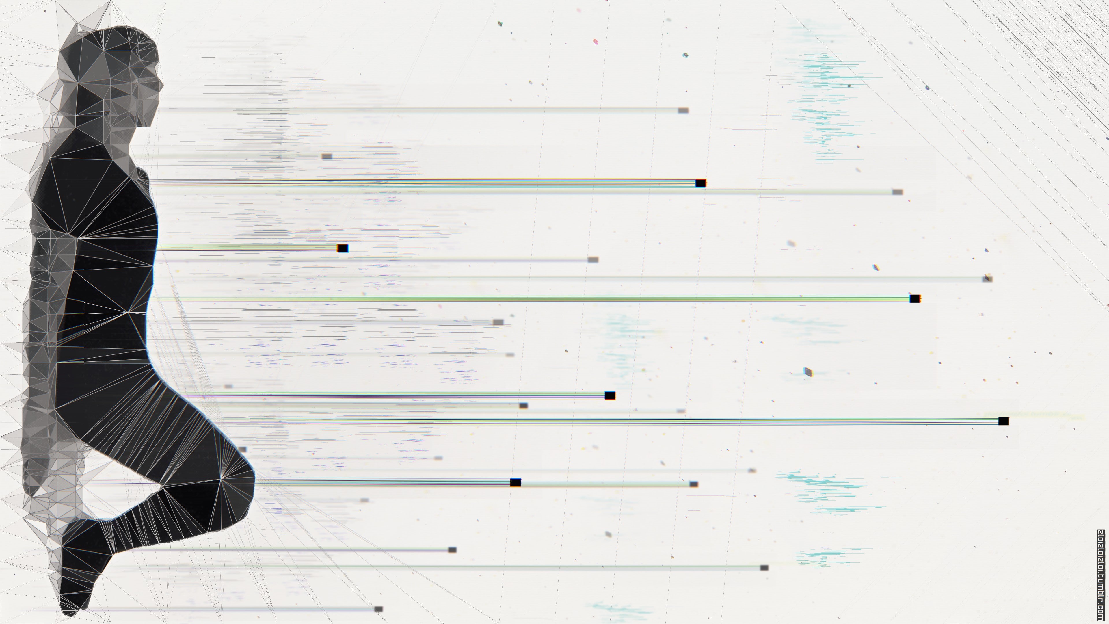 glitch Art, x, hd, Abstract, px, anime, 3840x2160 px, art, glitch, 4K, HD Wallpaper