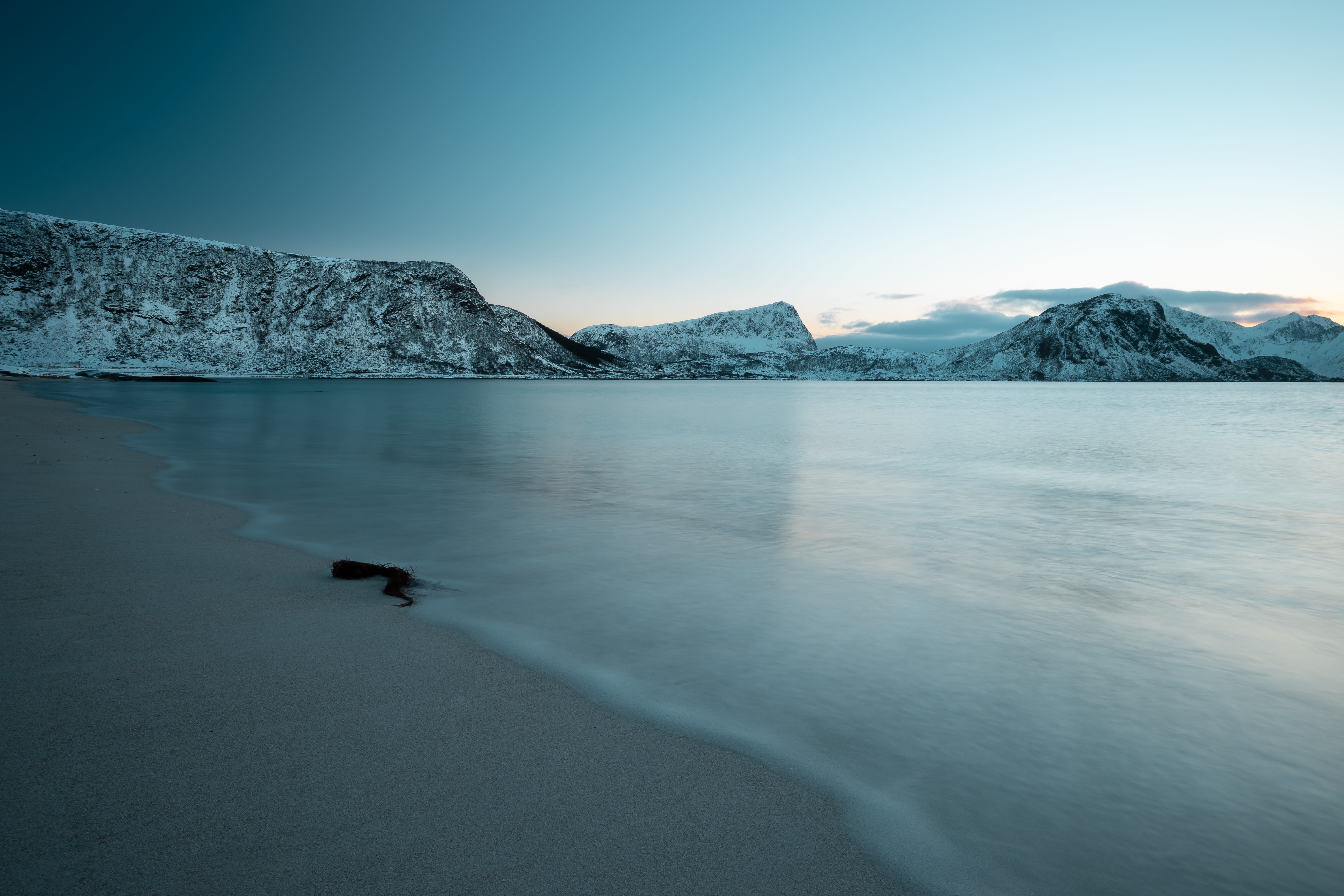ocean, light blue, island, sea, lake, sunset, longexposure, summer, beauty In Nature, shore, iceland, mountains, scenics, sky, iceberg - Ice Formation, HD Wallpaper