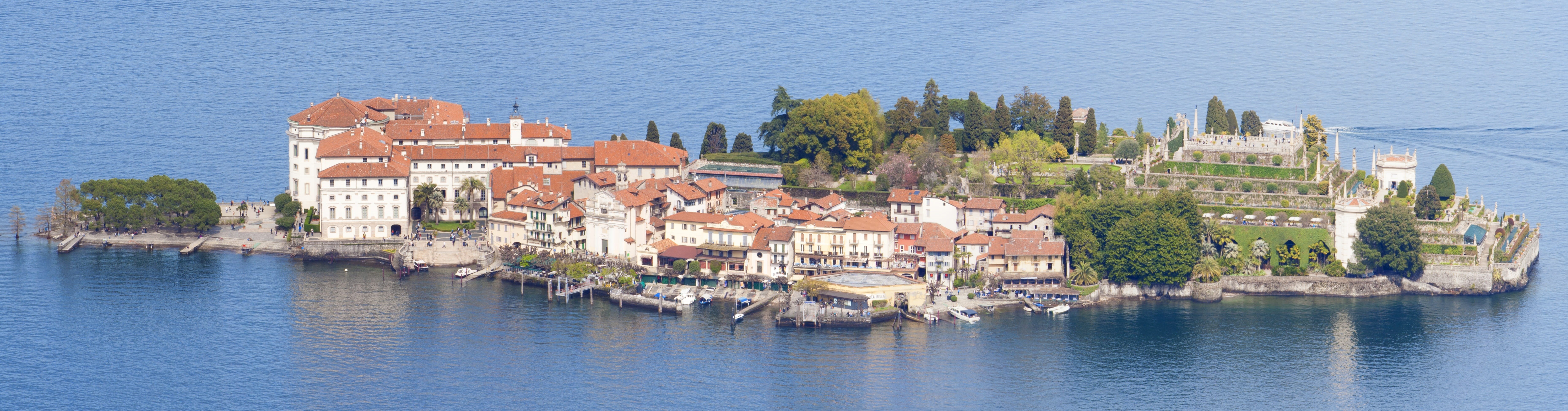 residential district, isola bella, outdoors, house, the past, tree, travel destinations, islands, travel, built structure, waters, day, landscape, overview, HD Wallpaper