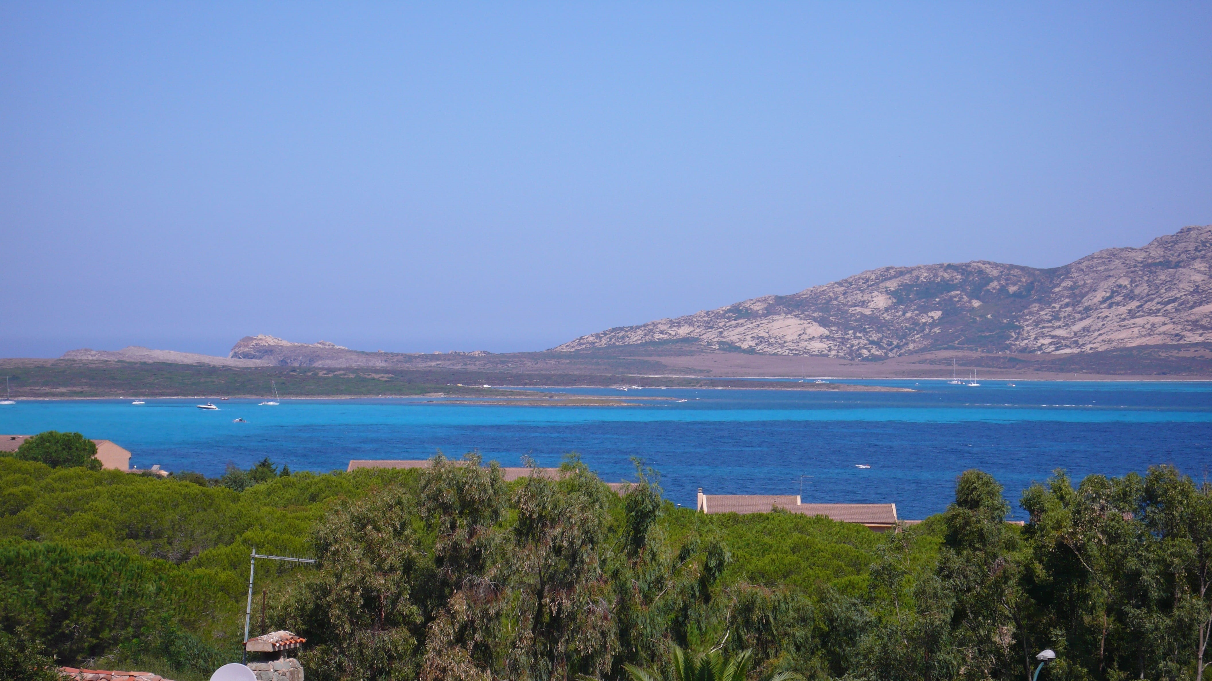 travel, sardinia, landscape, land, blue, clear sky, nature, water, environment, sea, scenics - nature, tranquil scene, beach, sky, tranquility, stintino, HD Wallpaper
