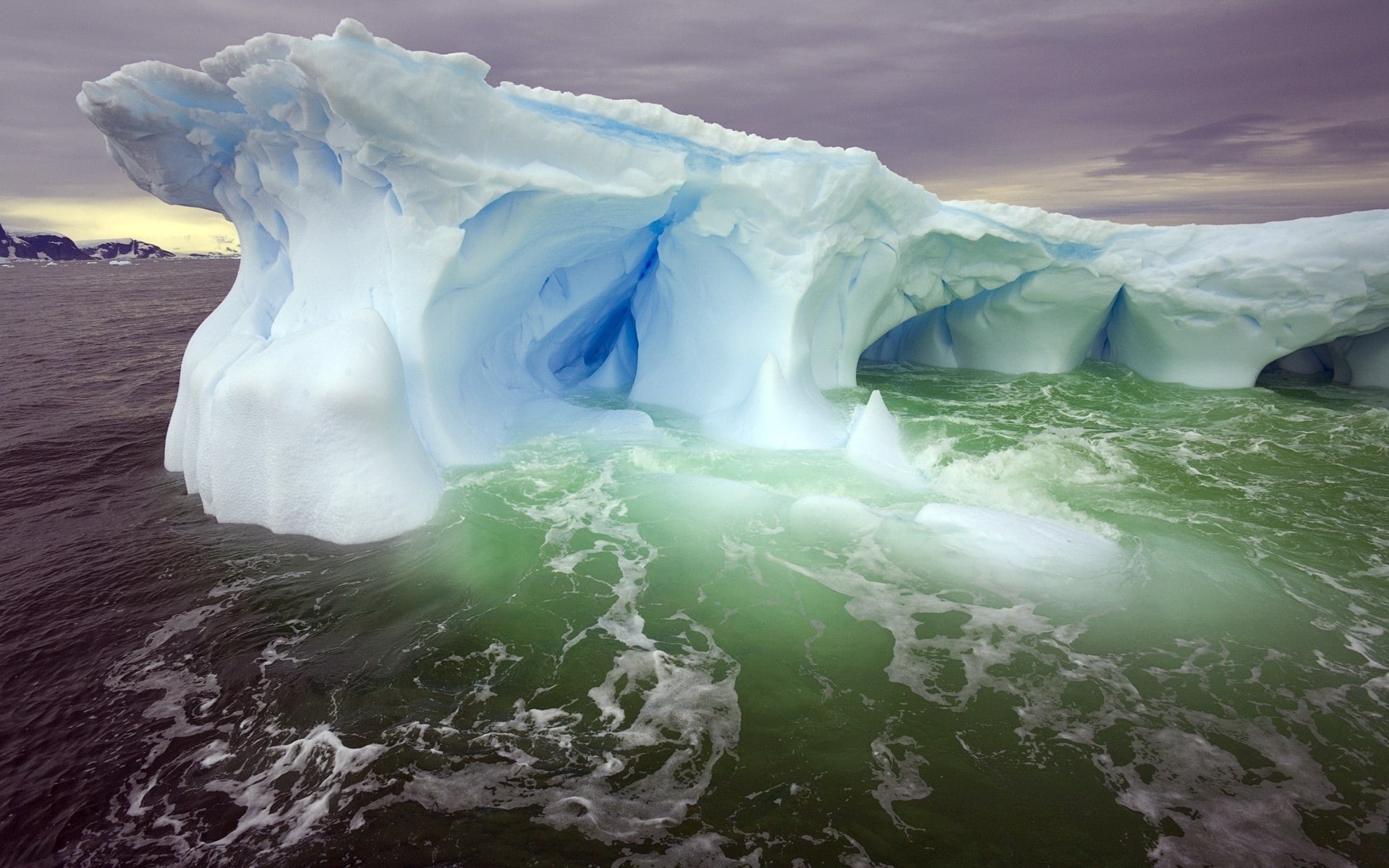 ice, nature, 1080P, ocean, artic, sea, iceberg, cold, HD Wallpaper