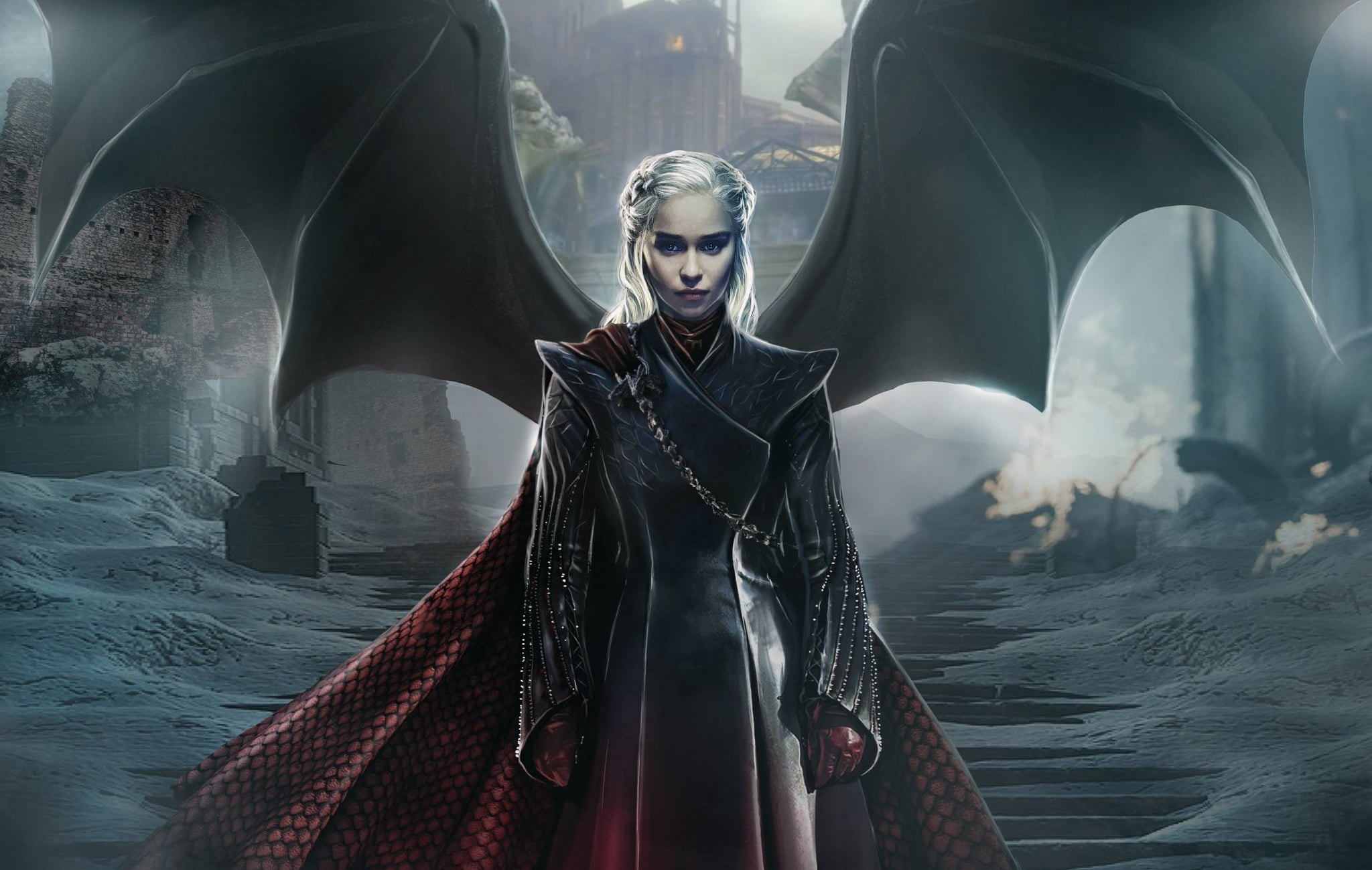 1080P, Daenerys Targaryen, Wings, Game Of Thrones, Girl, TV Show, HD Wallpaper