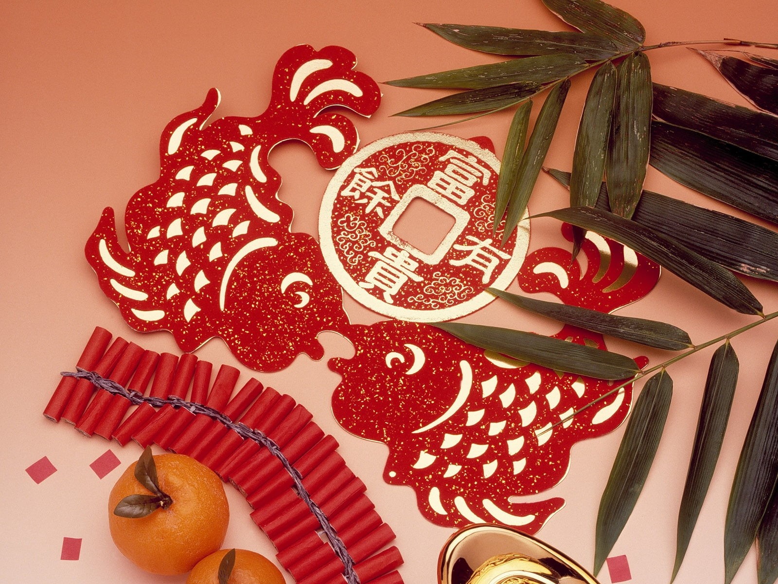 representation, pattern, 720P, feng, art and craft, tangerines, decoration, christmas, coins, close-up, text, communication, floral pattern, decor, design, HD Wallpaper