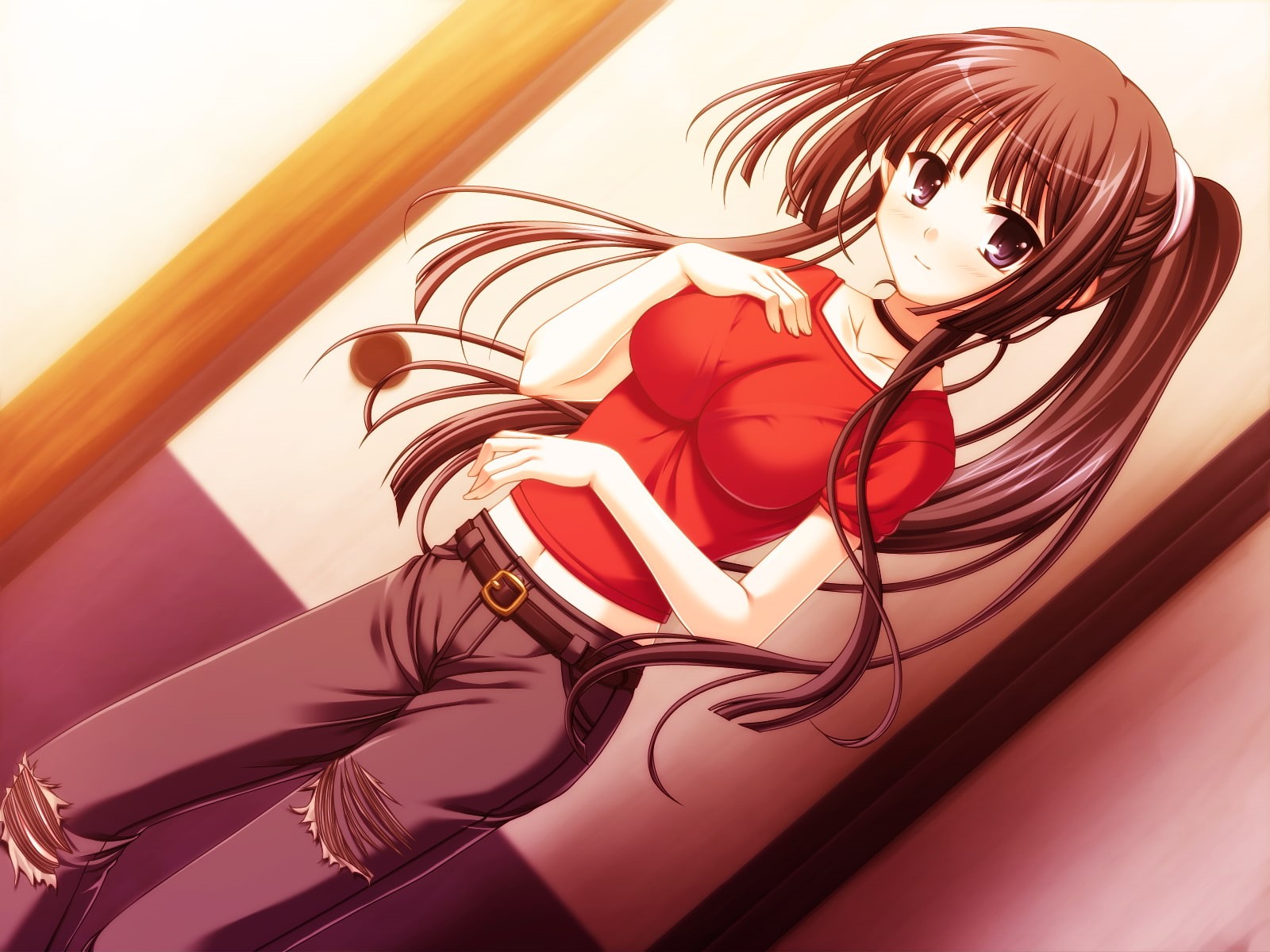 long, odawara, sakuya, game, tasogare, hair, hakone, black, sinsemilla, 720P, minagami, HD Wallpaper
