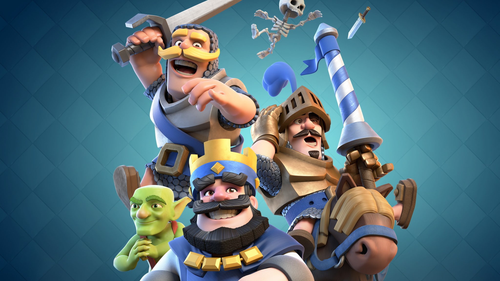 father, son, Goblins, representation, family, enjoyment, men, skeleton, males, fun, togetherness, Supercell, emotion, blue, boys, sky, knight, offspring, HD Wallpaper