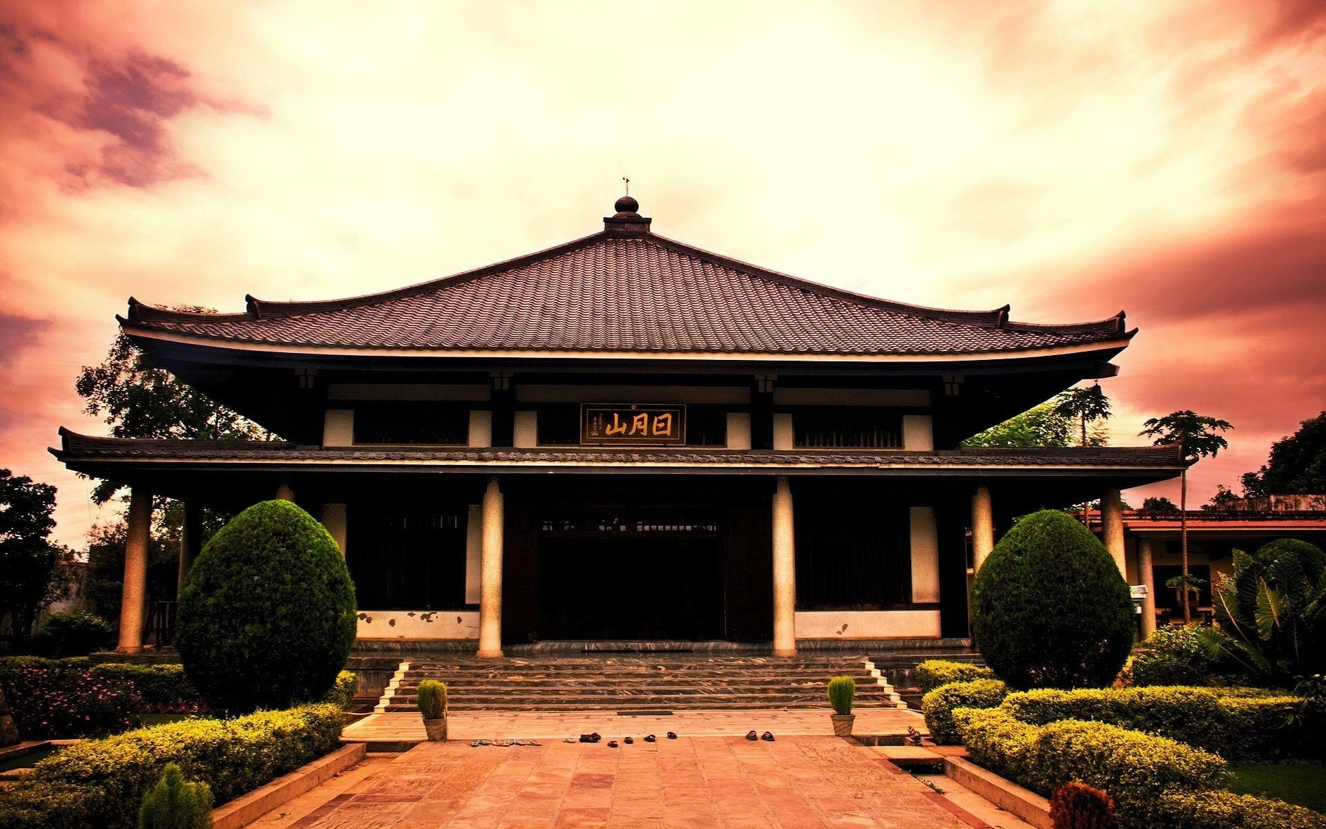 templo, japones, asia, 1080P, HD Wallpaper