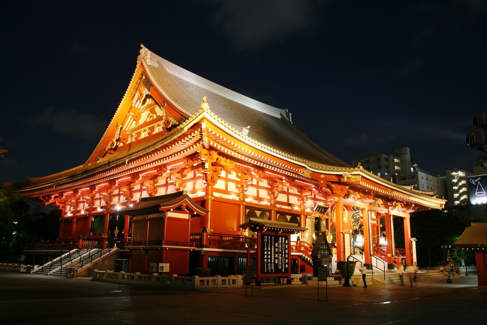 monuments, rivers, temple, tokyo, architecture, light, panorama, japan, ray, way, tower, bridges, 720P, panoramic, japon, night, cities, towers, building, HD Wallpaper