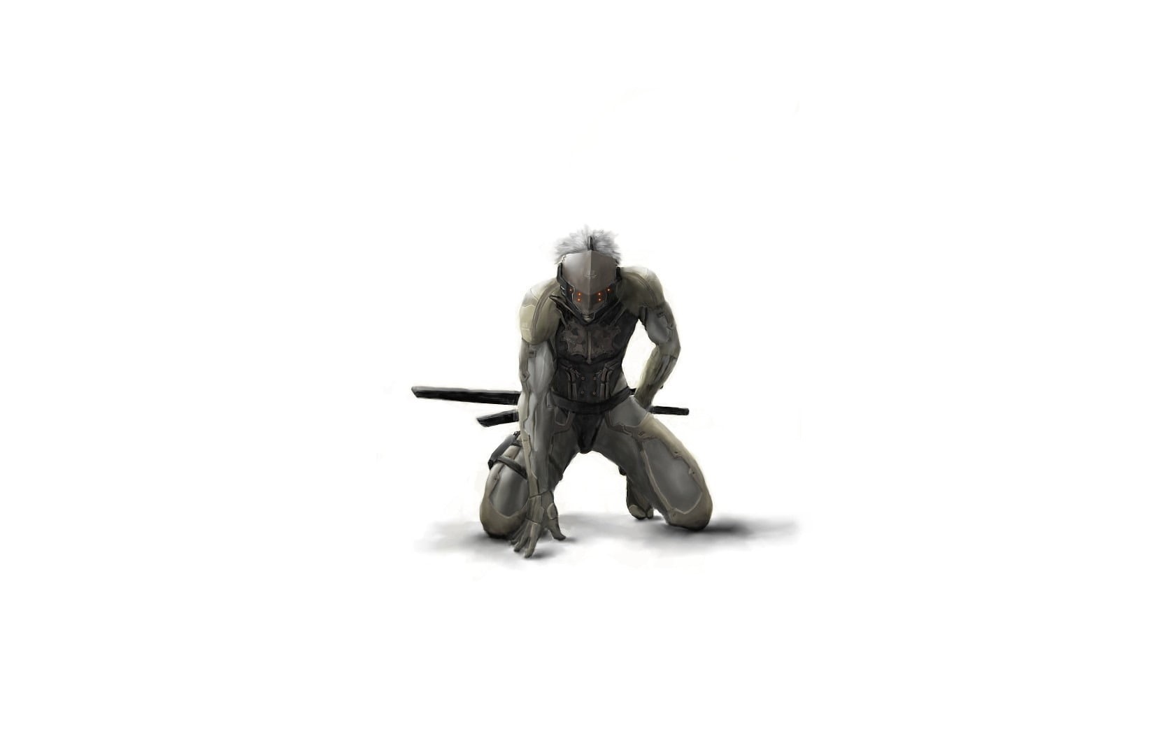 720P, on my knees, gray, Samurai, HD Wallpaper