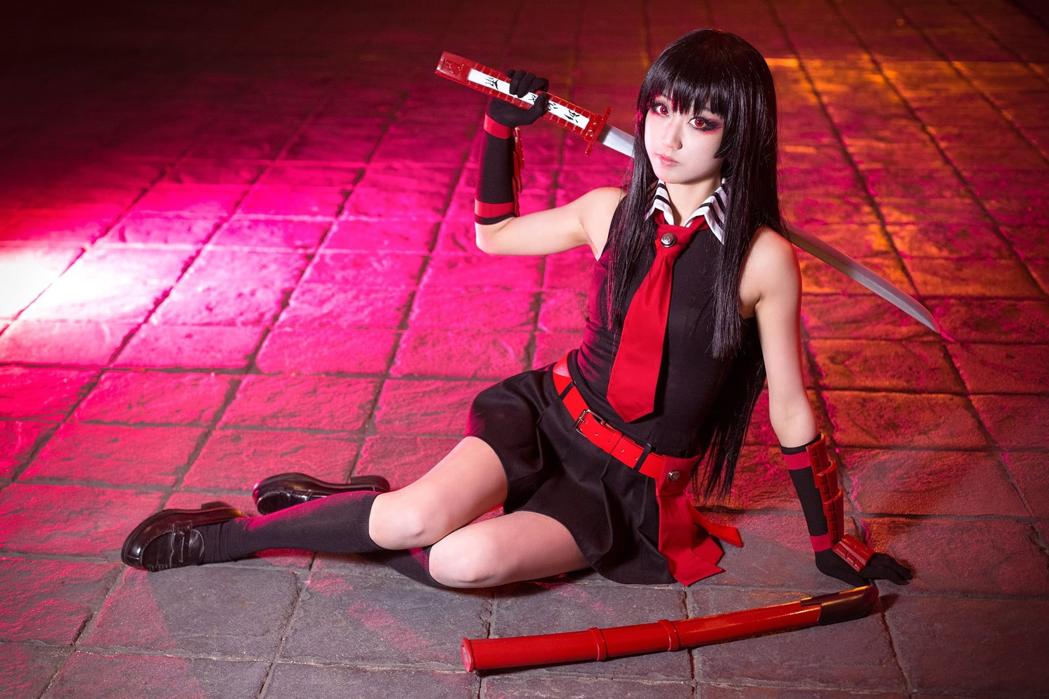 silver, 1080P, sheath, cosplay, Akame, katana, Akame ga Kill!, HD Wallpaper
