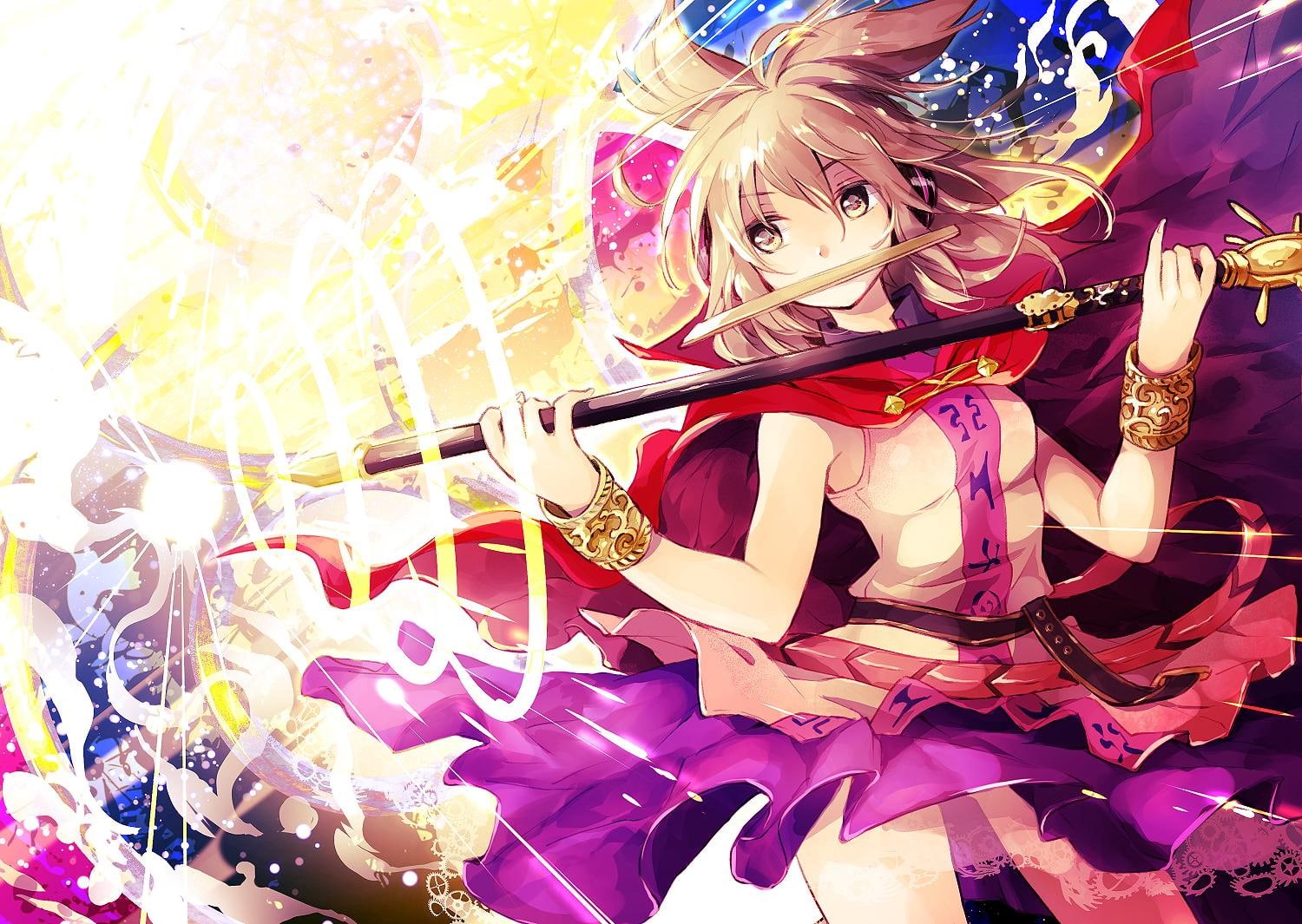 miko, toyosatomimi, toyosatomimi no miko, headphones, touhou, 720P, HD Wallpaper