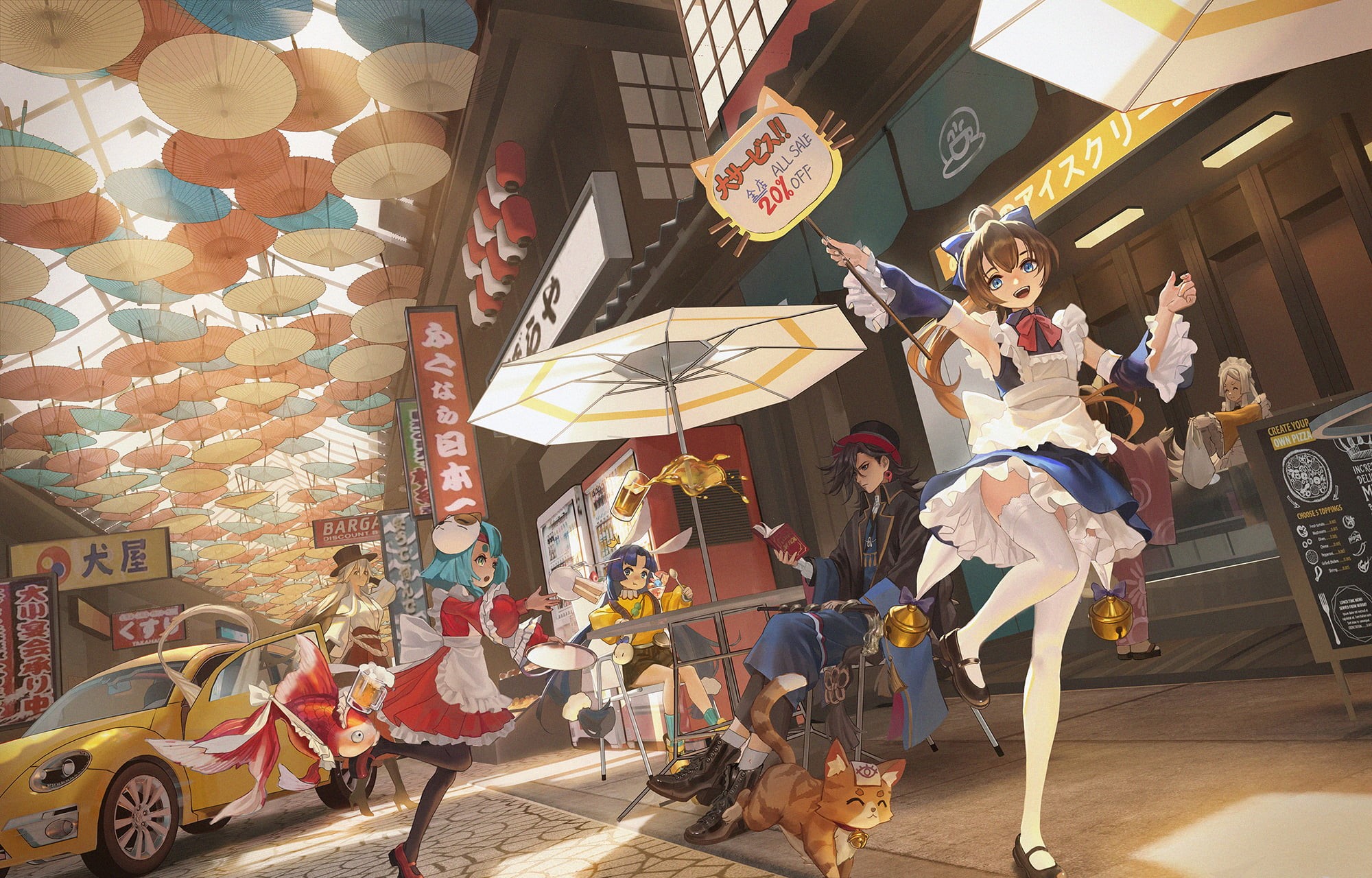 anime girls, kirino ttk, Onmyoji, 1080P, anime, HD Wallpaper