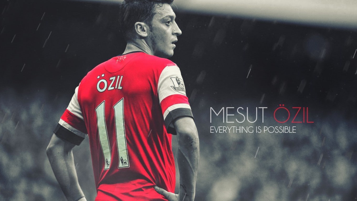 Mesut Ozil, 720P, soccer, selective coloring, men, sports, footballers, HD Wallpaper