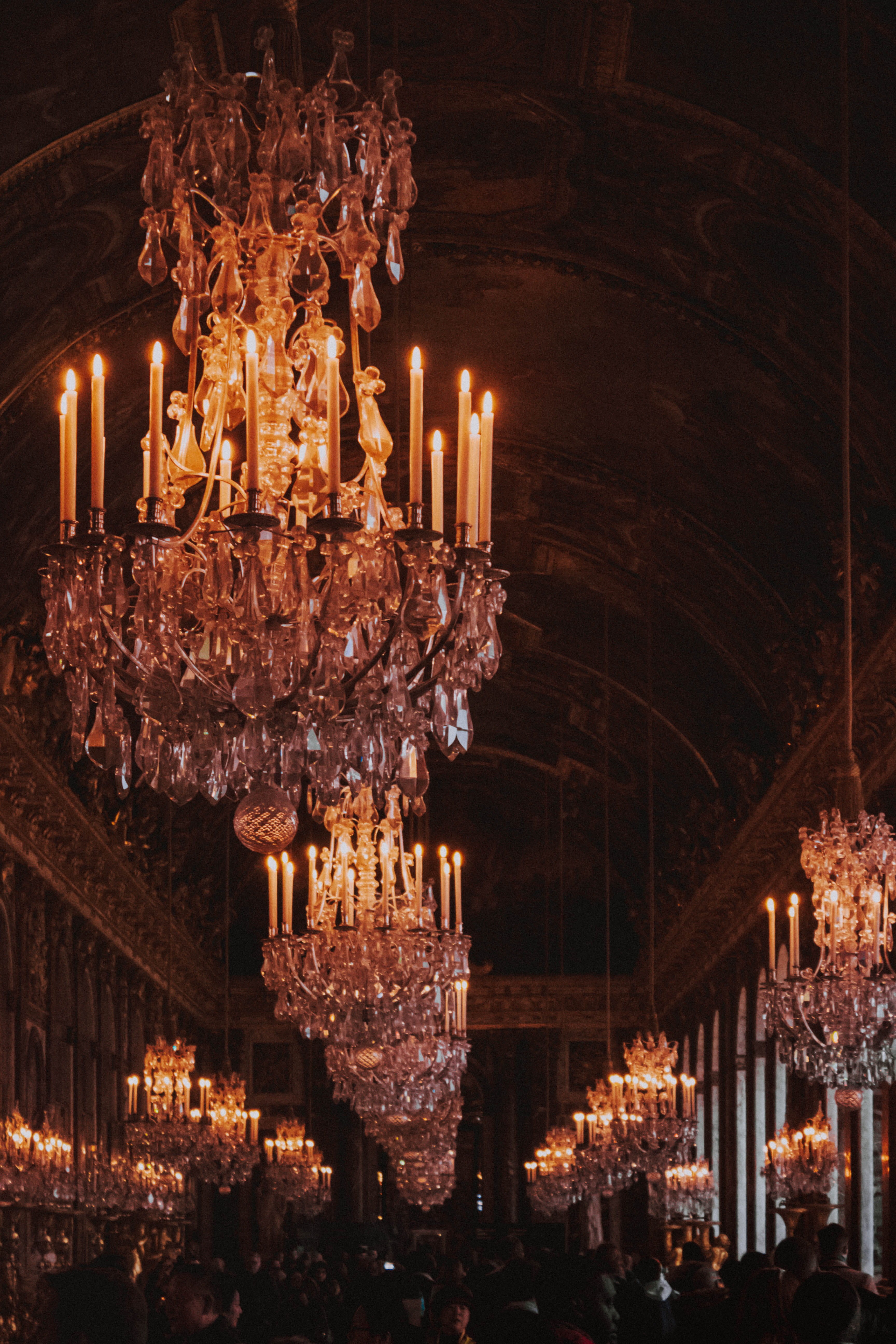 chandelier, architecture, business, hanging, place of worship, candle, brown, built structure, low angle view, illuminated, lighting equipment, uplight, Phone HD Wallpaper