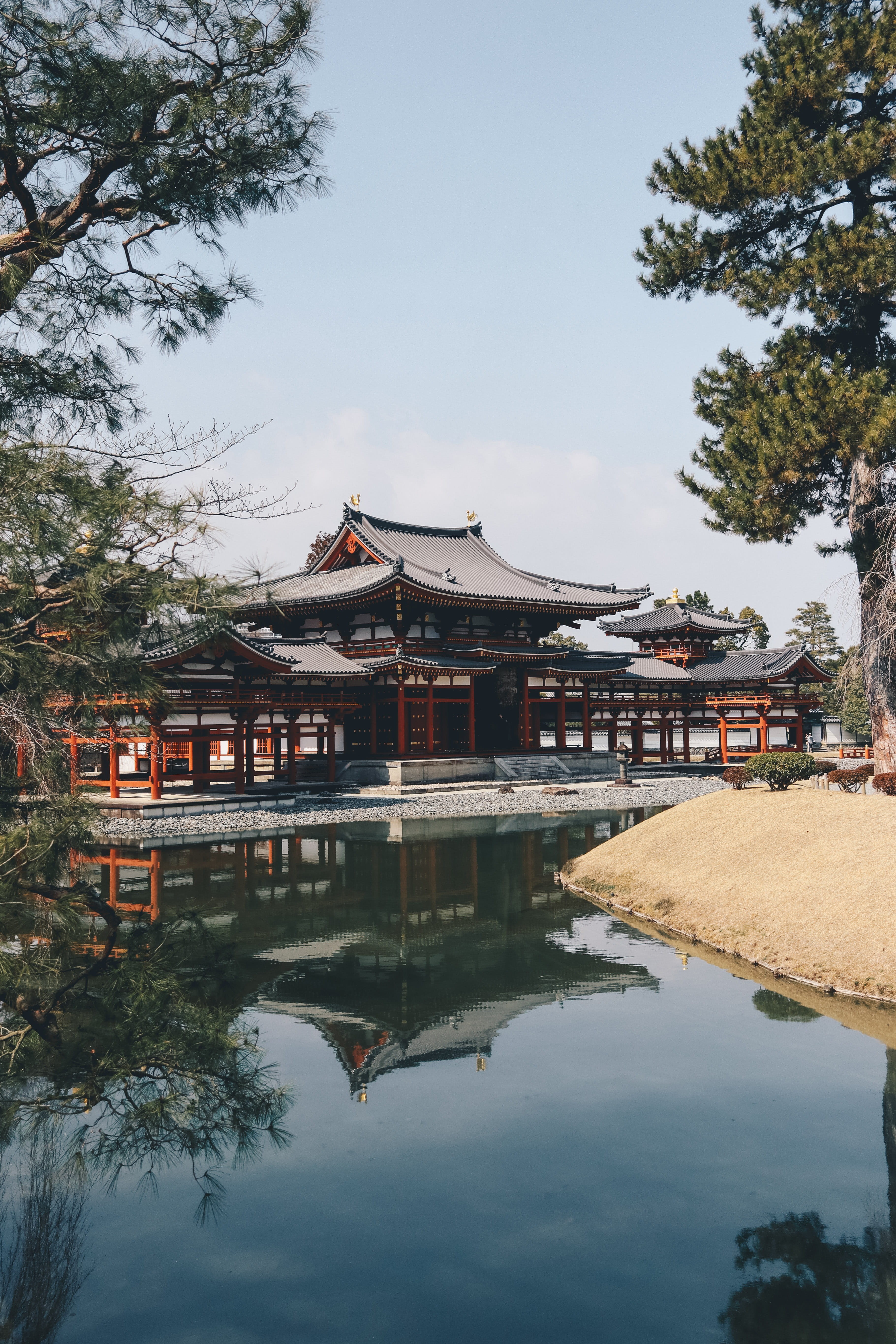pagoda, still, architecture, asia, east Asian Culture, reflection, park - Man Made Space, built Structure, uji, body, asium, pond, travel Destinations, Phone HD Wallpaper