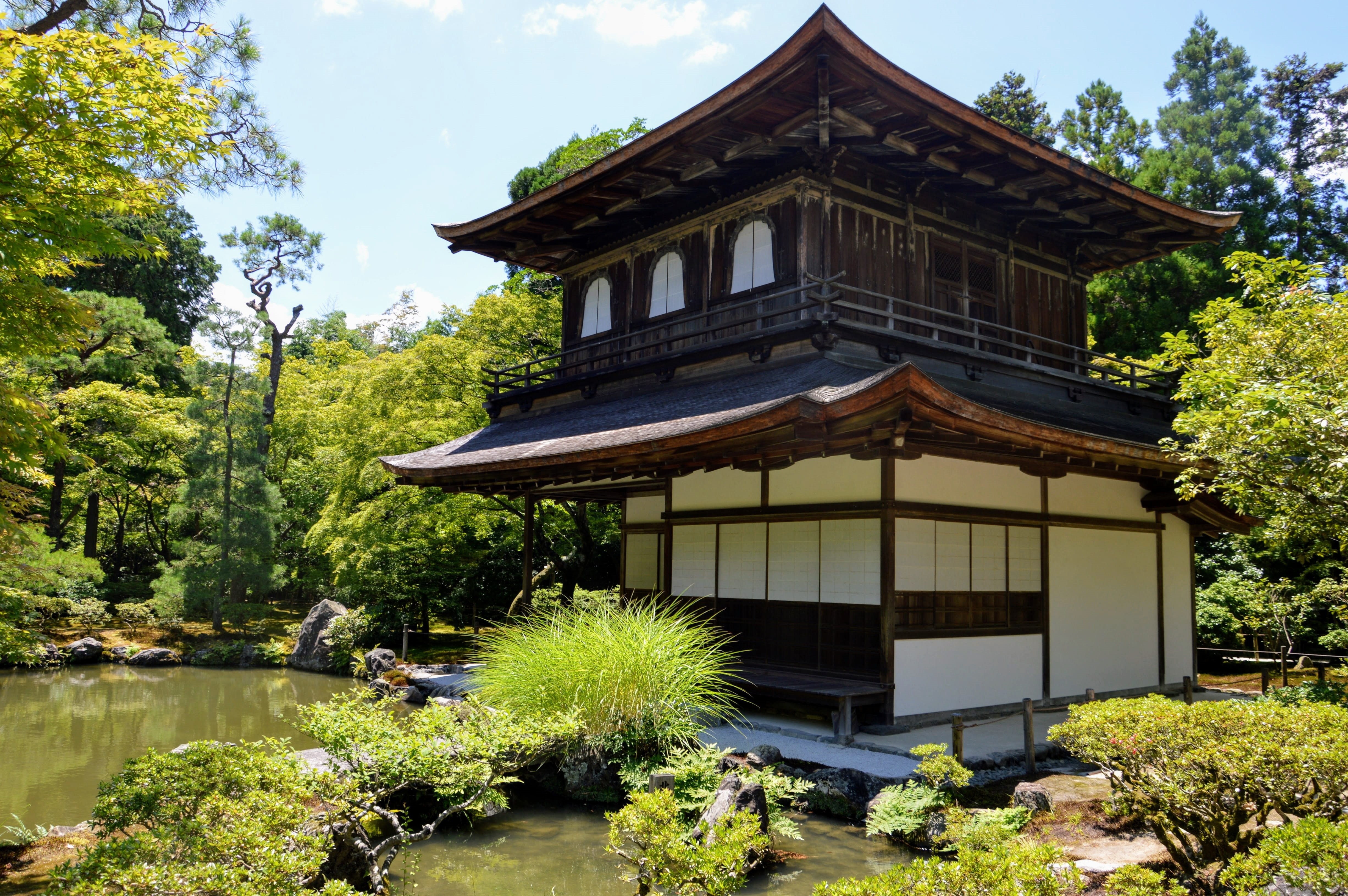 outdoors, building, tree, ancient, traditional, shintoism, day, spirituality, nature, japan, building exterior, no people, sanctuary, asia, lake, temple, HD Wallpaper