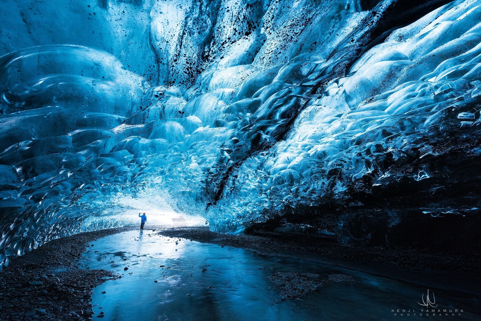 1080P, ice, cave, Kenji Yamamura, photographer, people, HD Wallpaper
