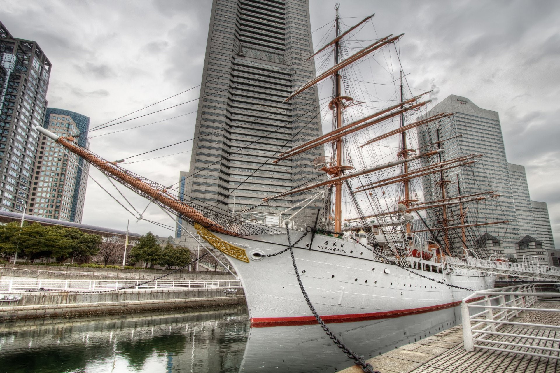Nippon Maru, Vehicles, 1080P, Ship, Yokohama, HD Wallpaper