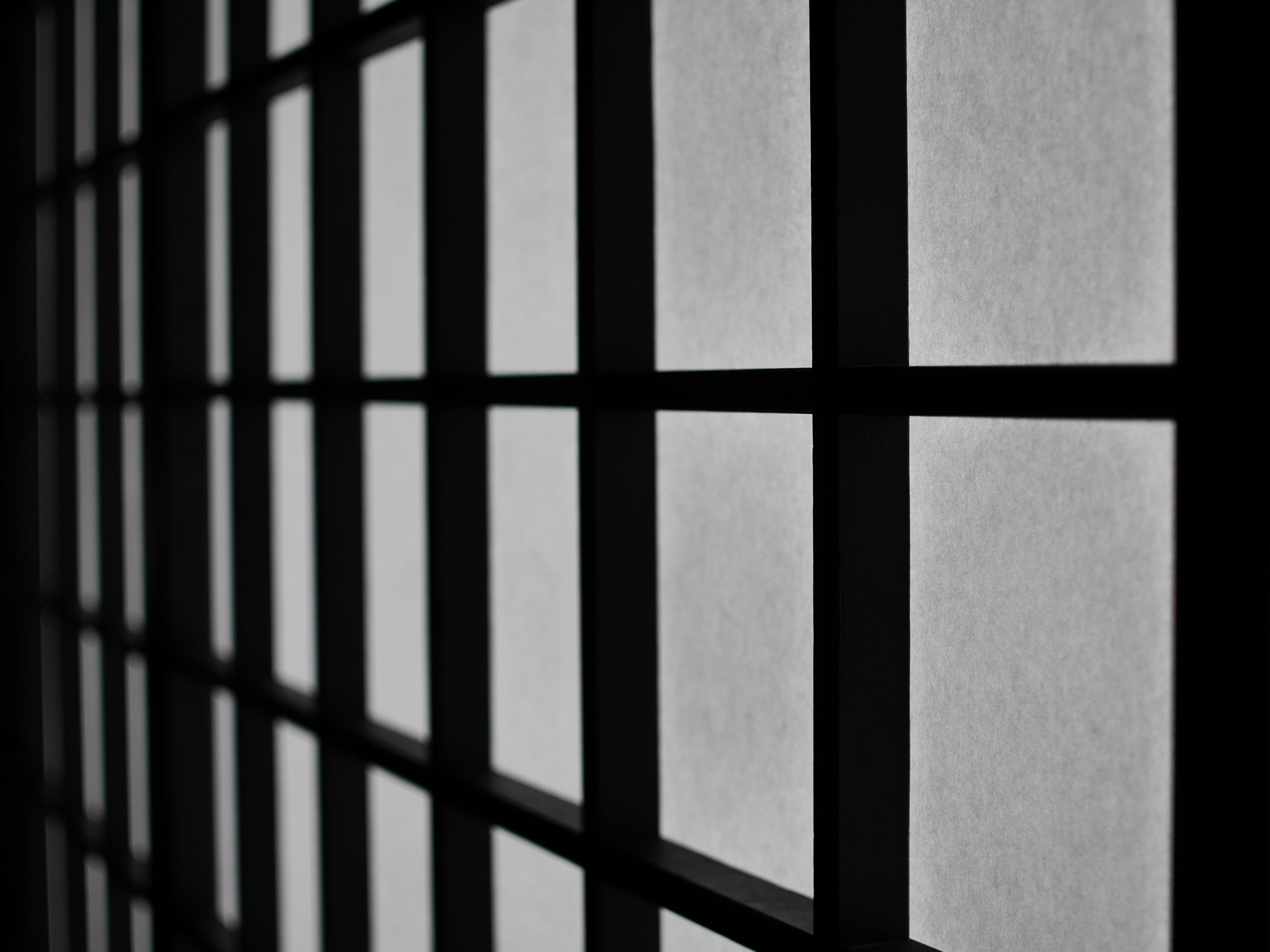 day, built structure, japanese paper, window, 2K, bran, full frame, security bar, security, indoors, japan house, japan, punishment, no people, japanese style, HD Wallpaper
